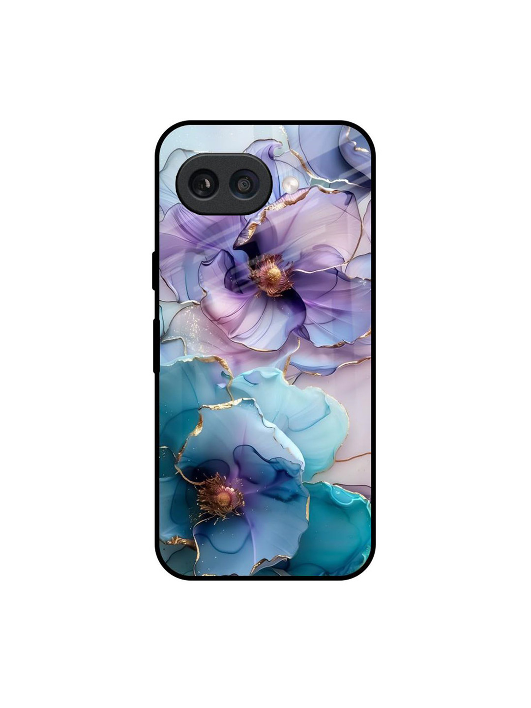 QRIOH Floral Printed Silicone Google Pixel 9A Back Case