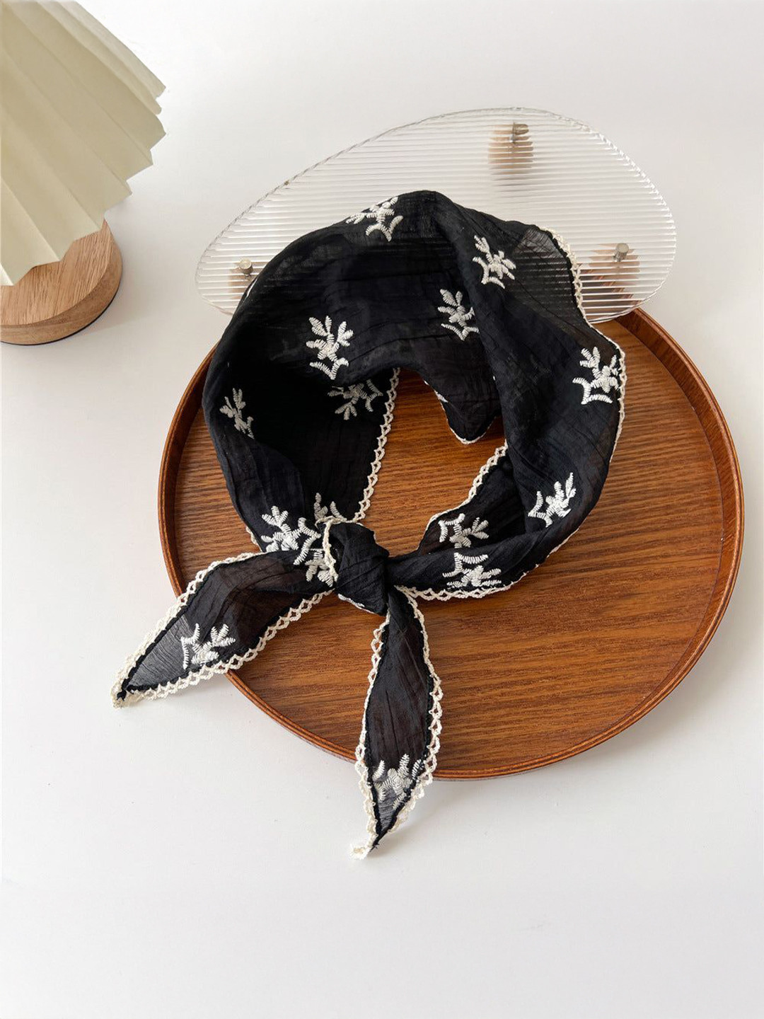 QUECY Women Printed Linen Scarf