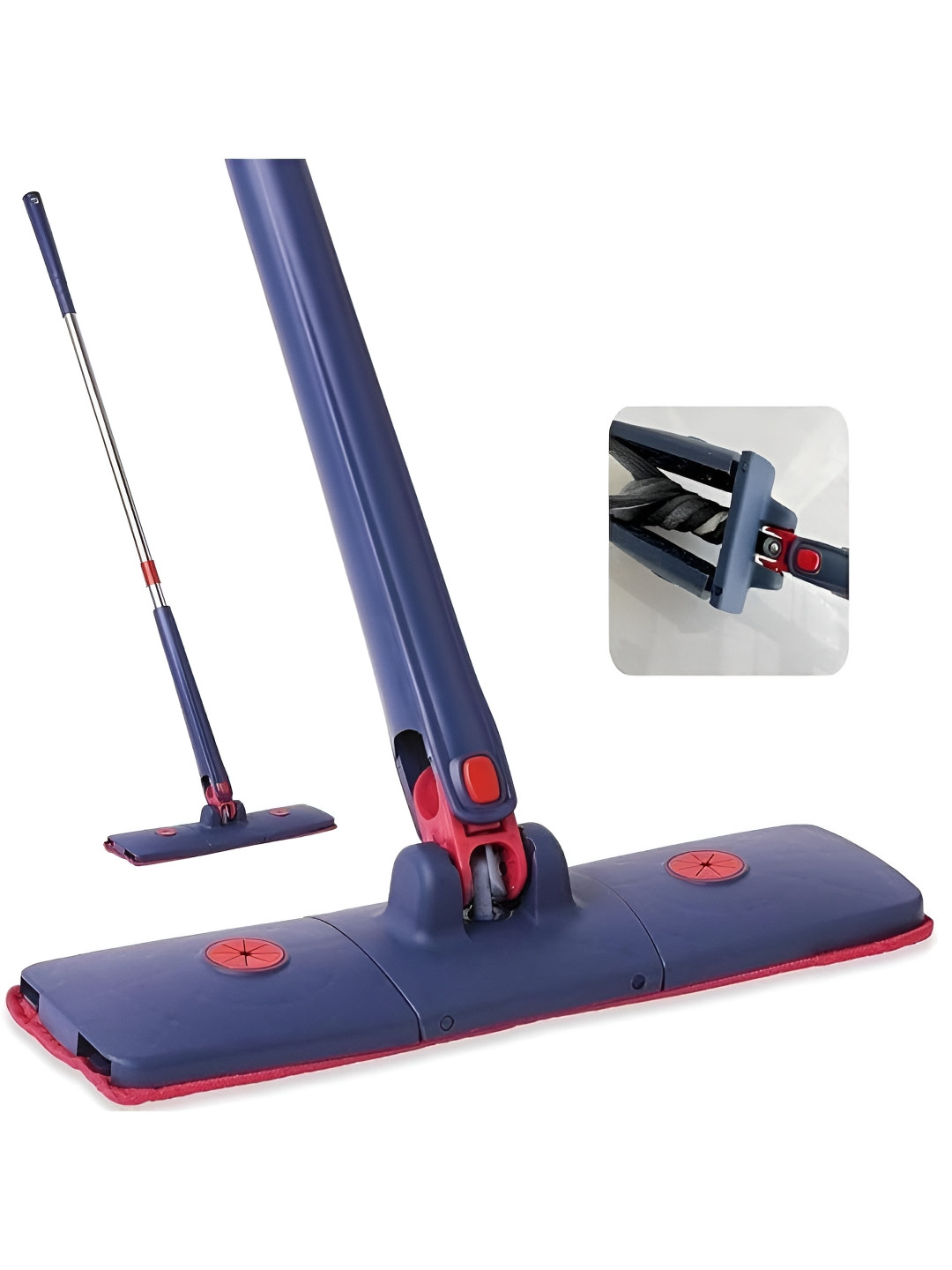 upkaranwale Blue Twist X-Type Mop Easy-to-Use Matte Twist Mop