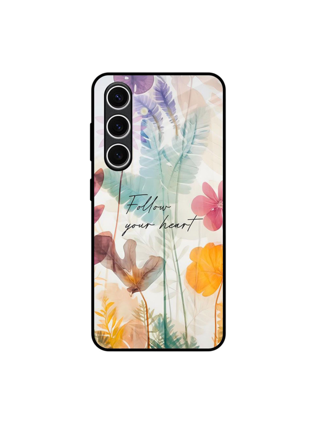 QRIOH Grace Garden Printed Samsung Galaxy S24 FE 5G Glass Back Case Mobile Accessories