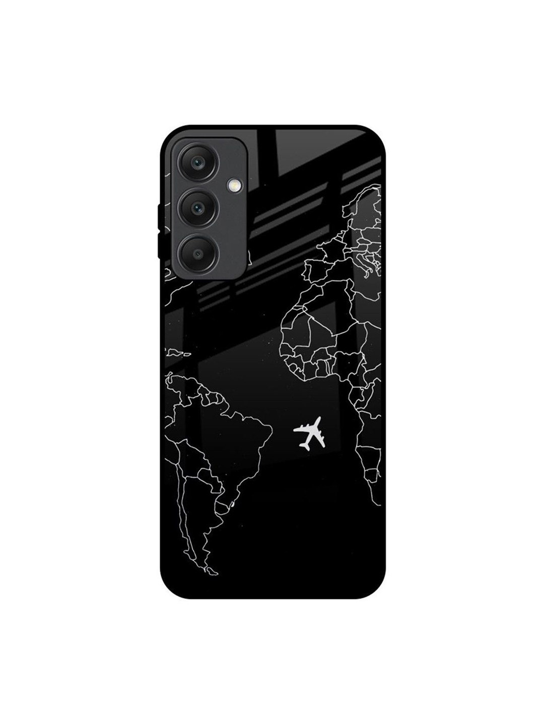 QRIOH Quirky Printed Samsung Galaxy A25 5G Dark Fly Glass Back Case Mobile Accessories