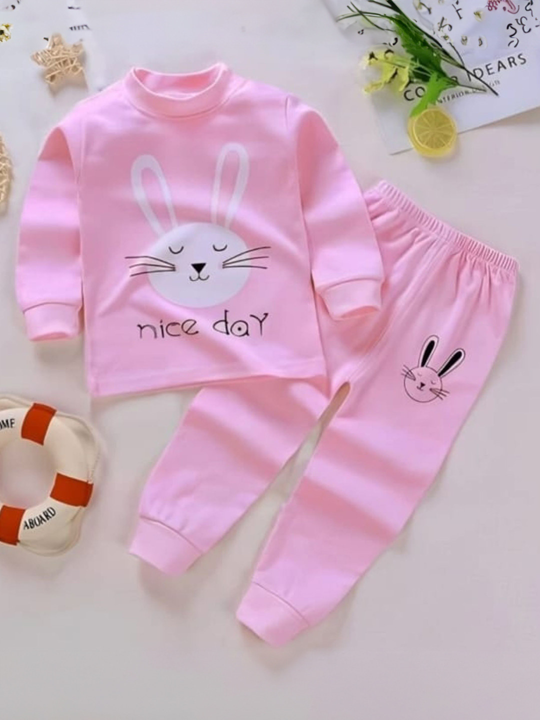 4YOU DRESSES Girls Printed Long Sleeves Sweatshirt With Joggers