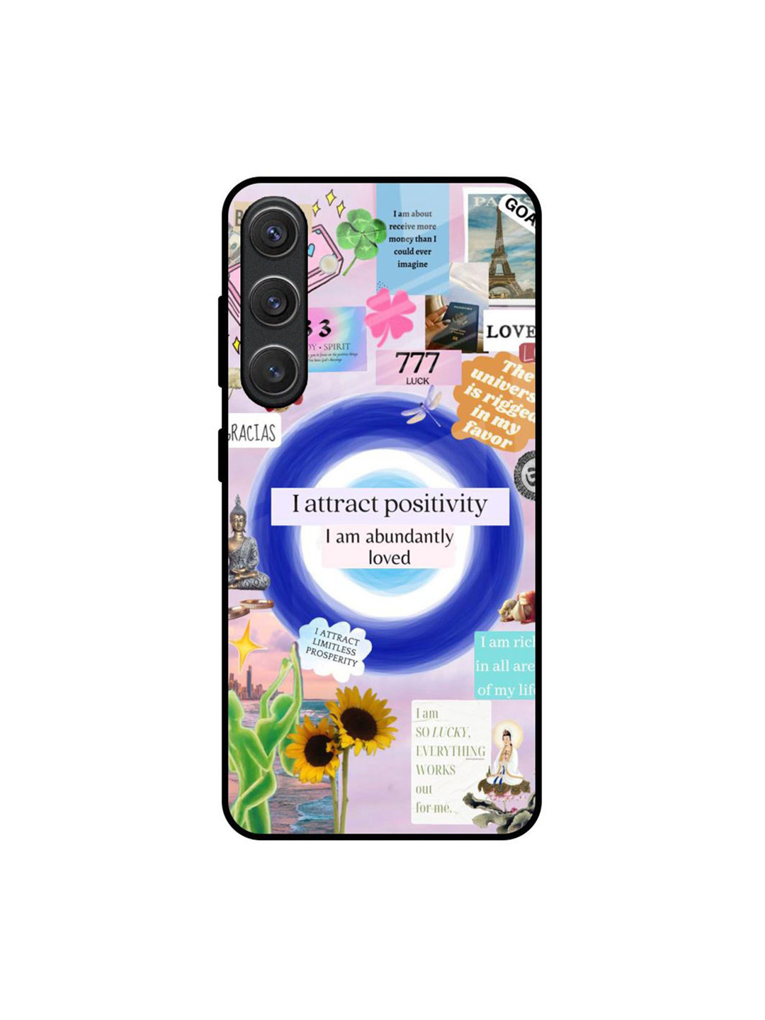QRIOH Positivity Fusion Printed Samsung Galaxy S25 Plus 5G Silicone Back Case