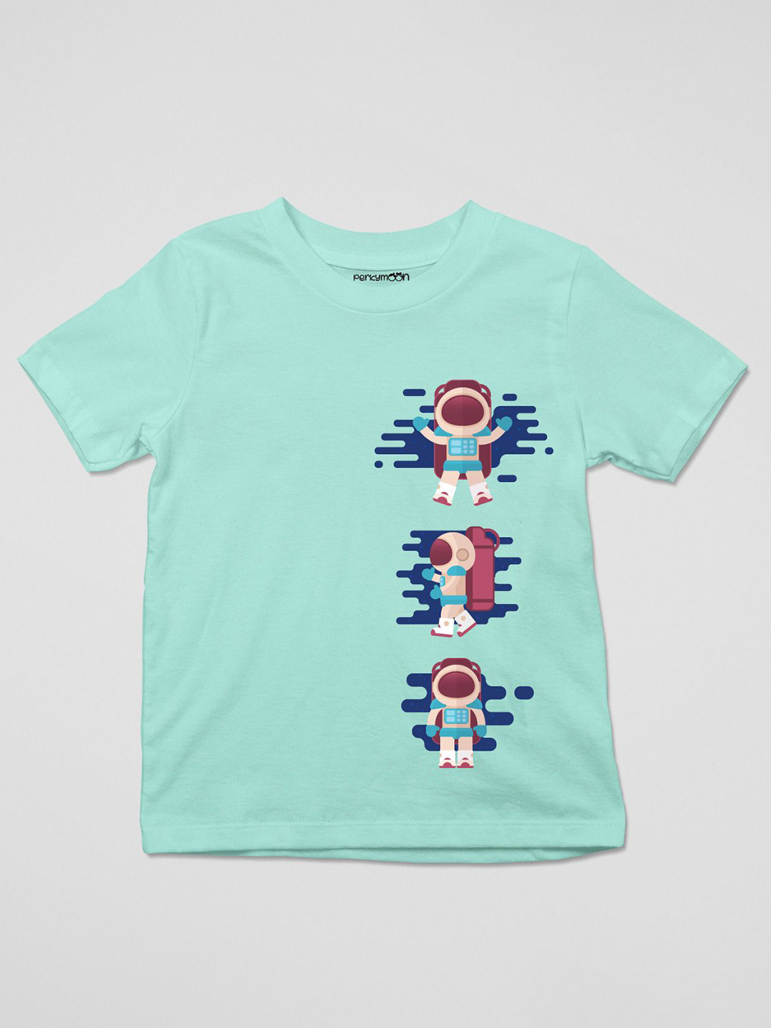 Perkymoon Unisex Pack of 3 Graphic Printed Round Neck Cotton T-shirts