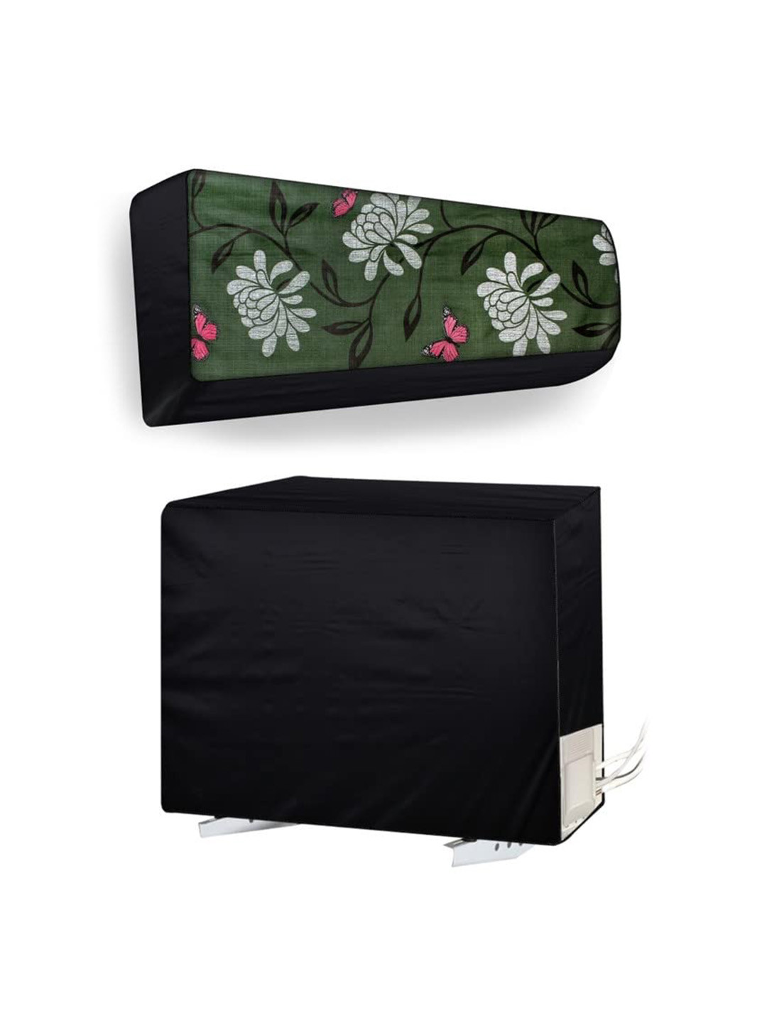 The Furnishing Tree green Split AC Cover Set of Indoor and Outdoor Unit Used