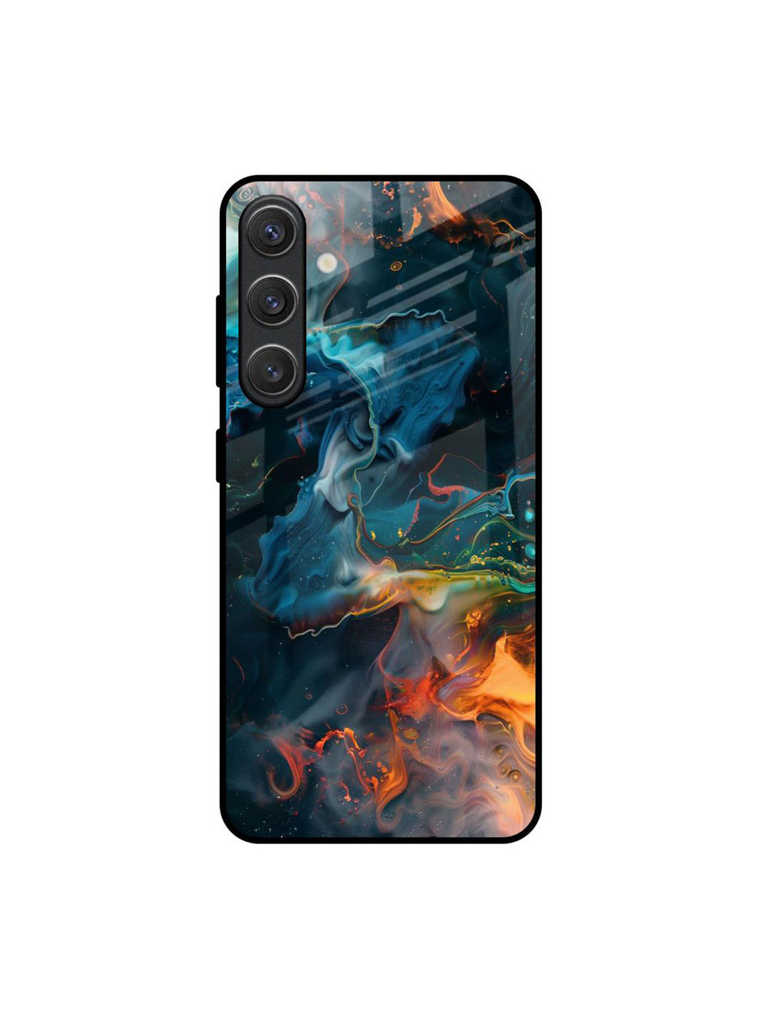 QRIOH Emperial Marble Abstract Printed Samsung Galaxy S25 Plus 5G Glass Back Case