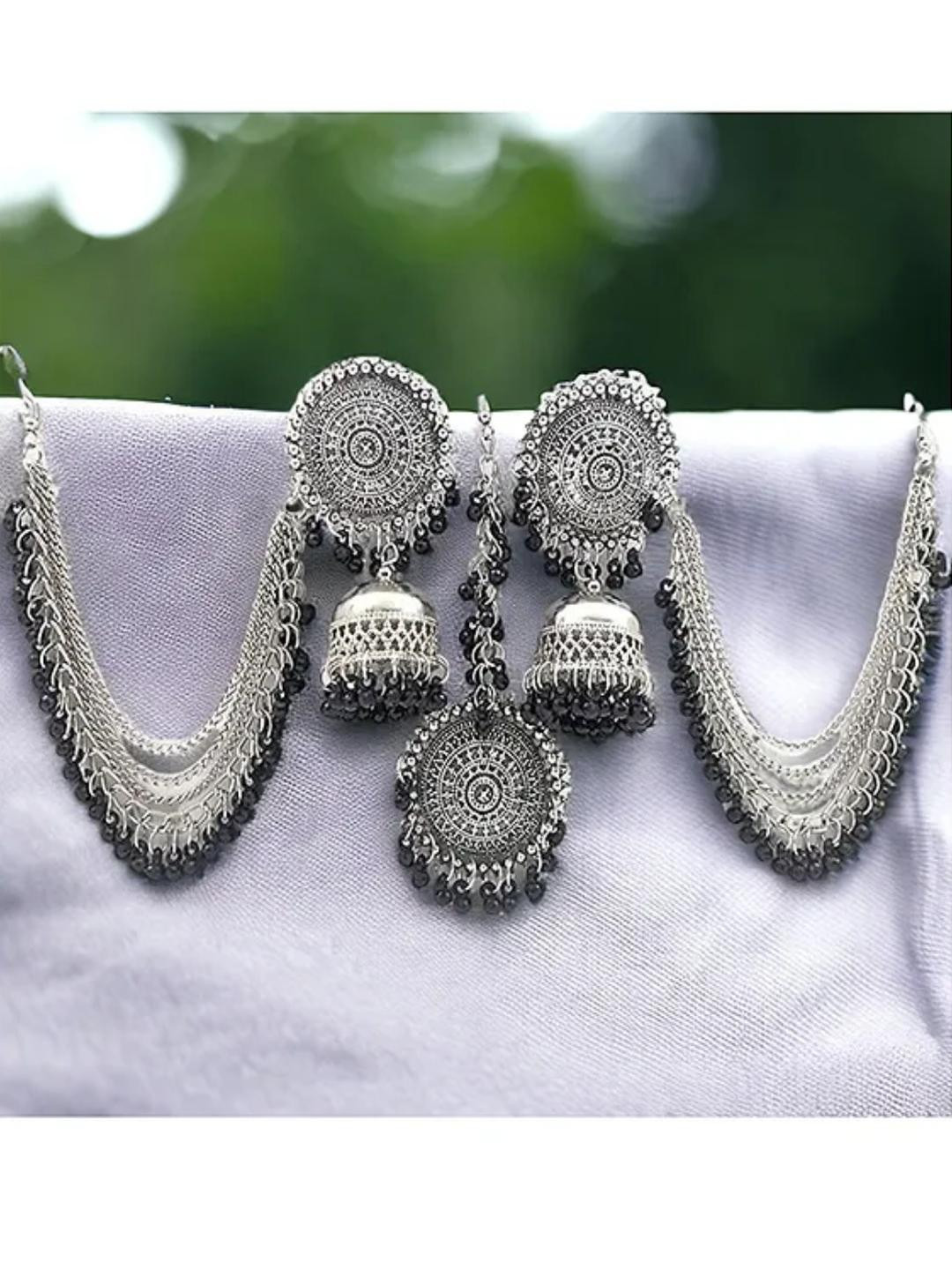 BMINO Dome Shaped Hoop Earrings