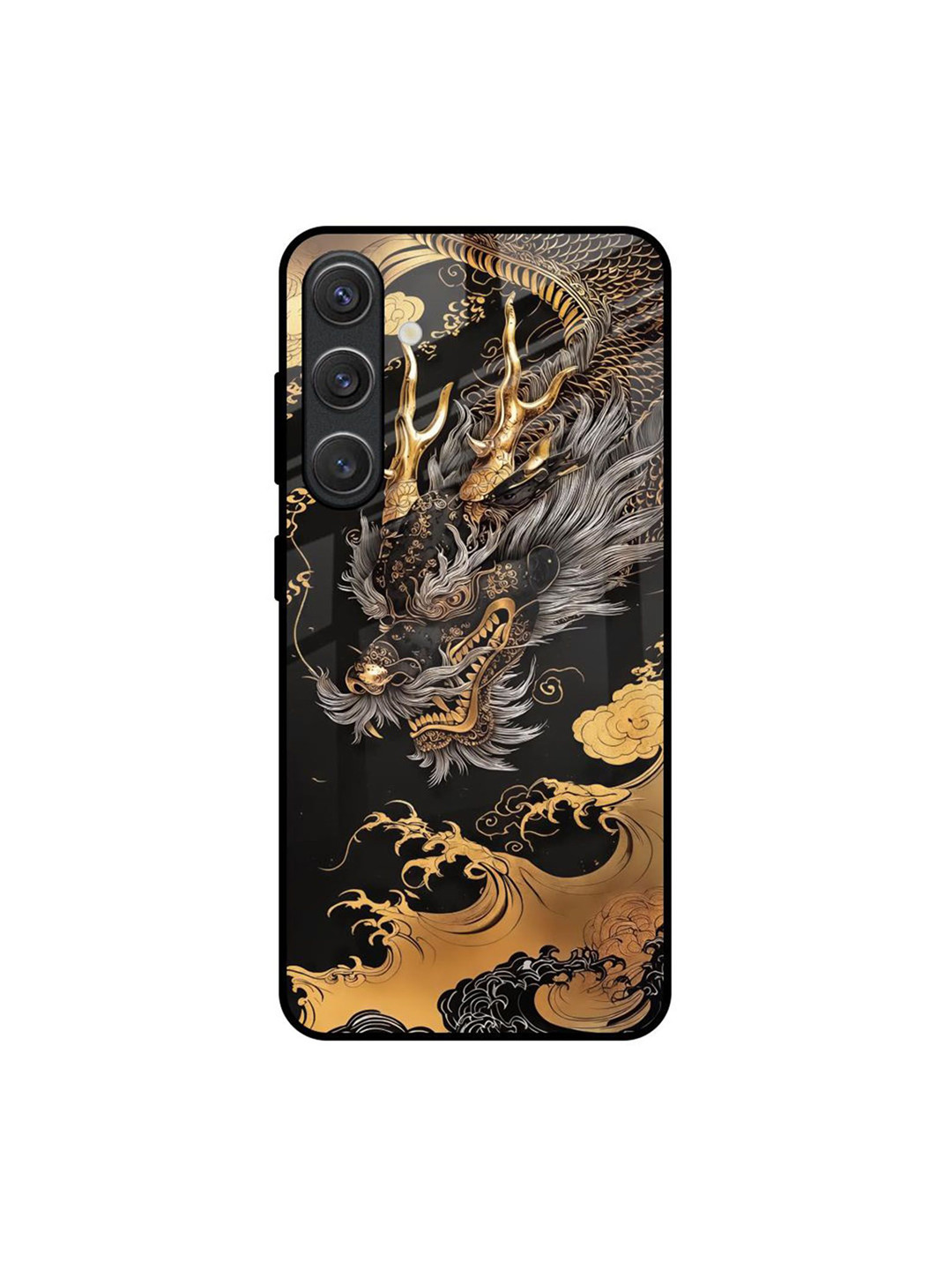 QRIOH Obsidian Majesty Quirky Printed Samsung Galaxy S25 Plus 5G Silicone Back Case