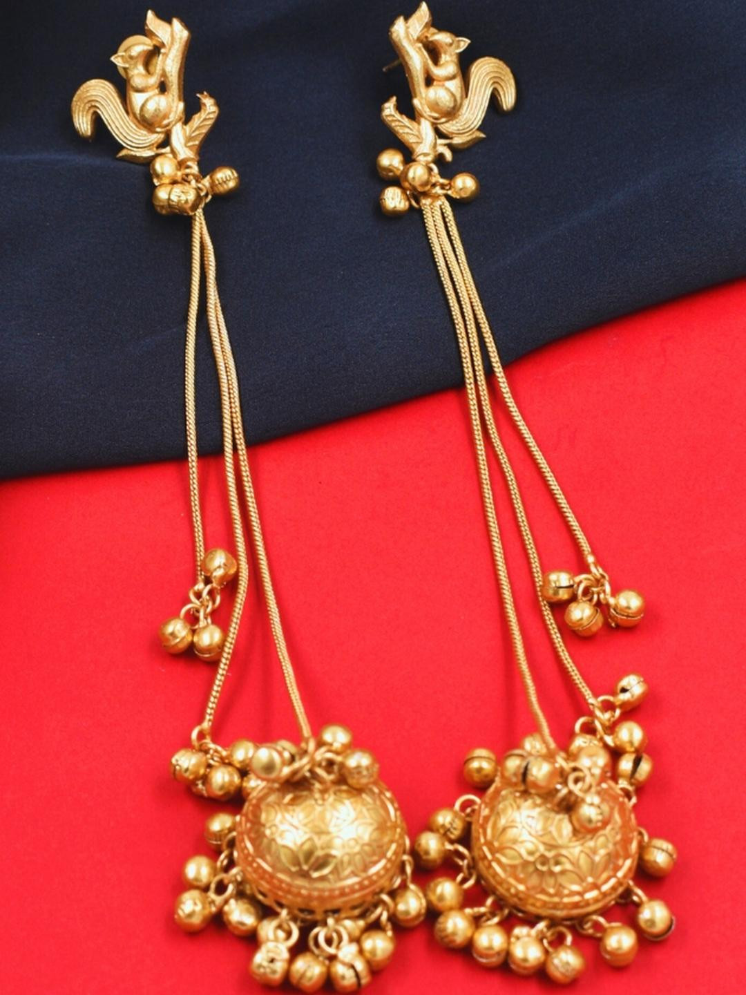 J & C Fashion Arena Gold Plated Kashmiri Embellished with Ghungroo