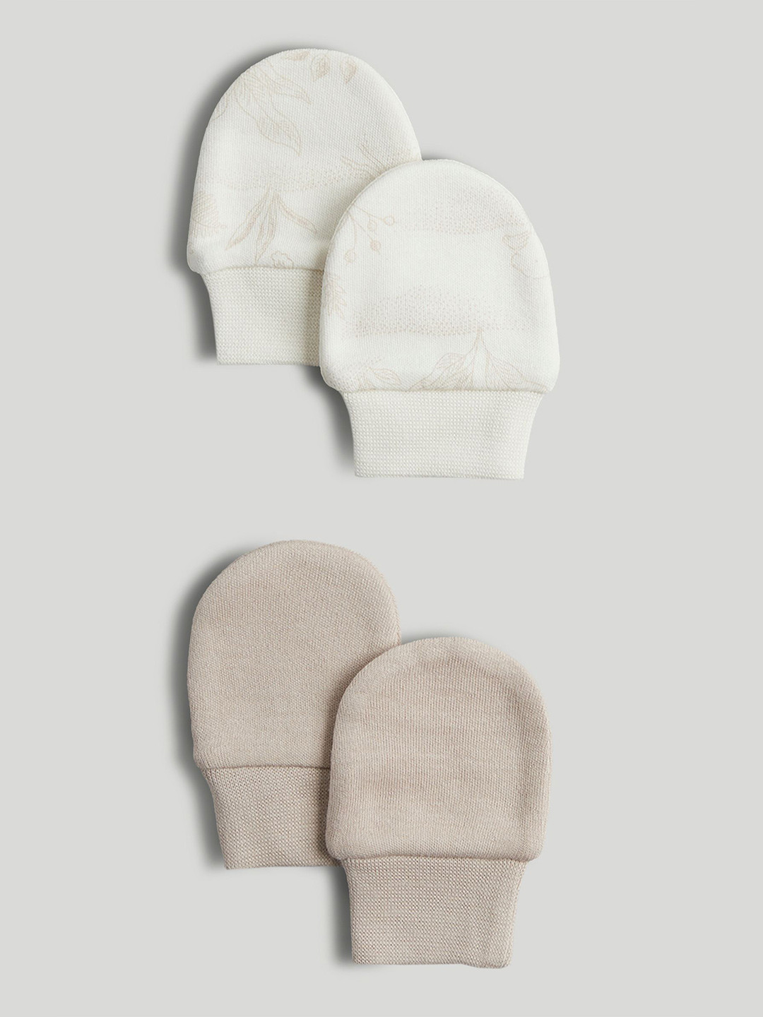 mothercare Infants Pack Of 2 Little Bear Mittens