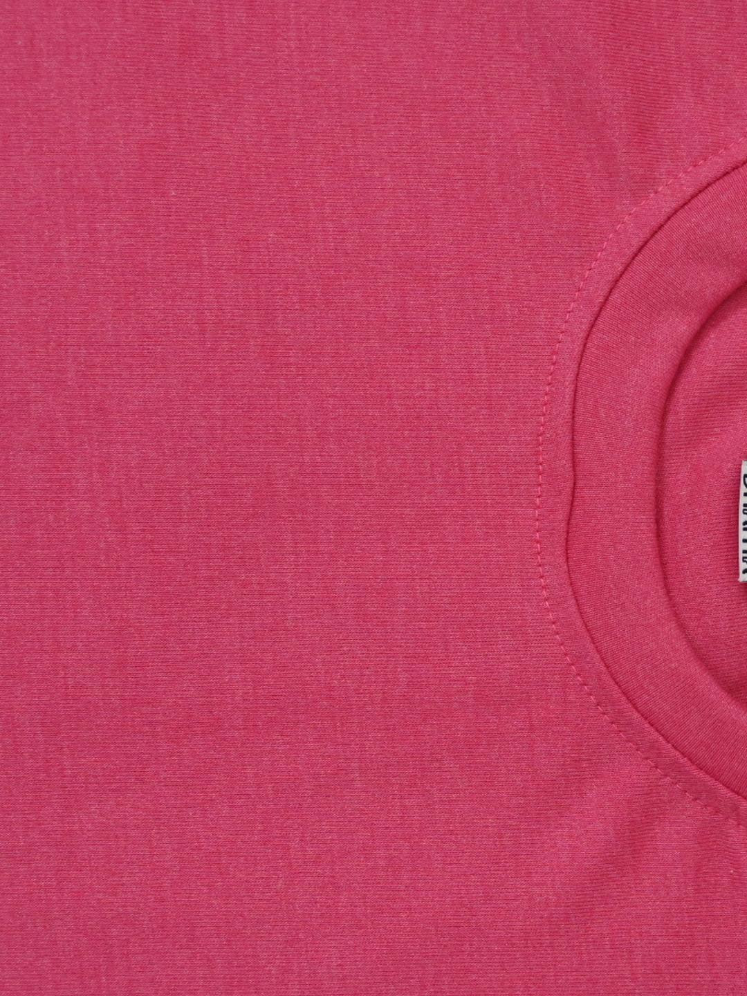 DHANYA Kids-Unisex Pink Cotton Tshirts