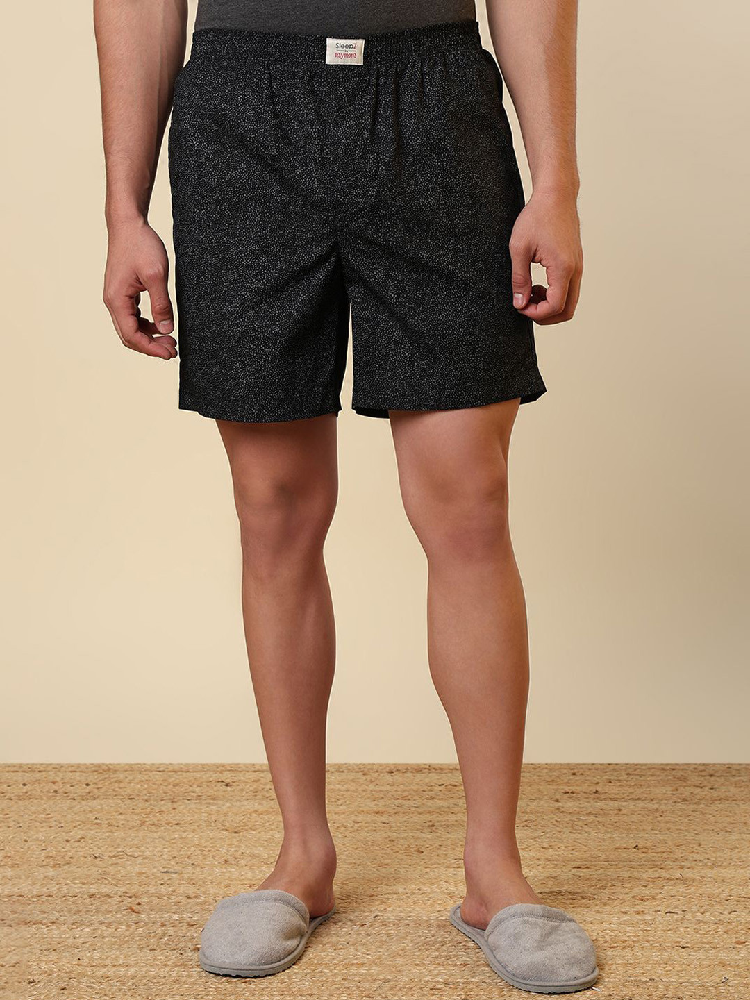 SleepZ by Raymond Printed Pure Cotton Mid-Rise Boxer AHBA00023-K8