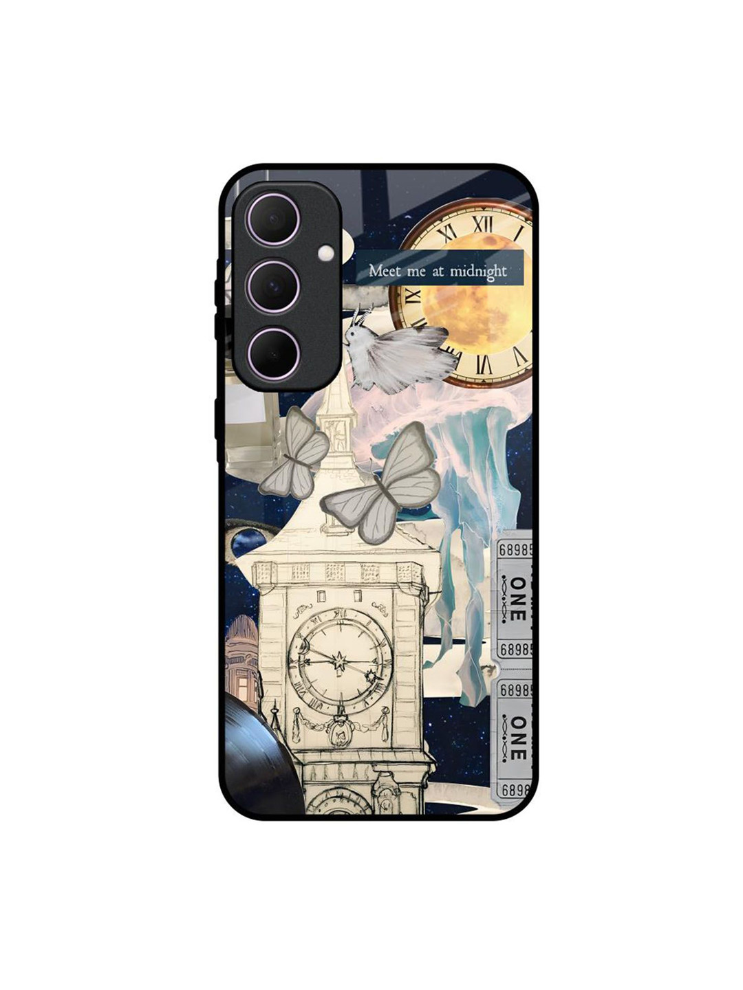QRIOH Midnight Vision Printed Lightweight Samsung Galaxy A35 5G Silicone Back Case