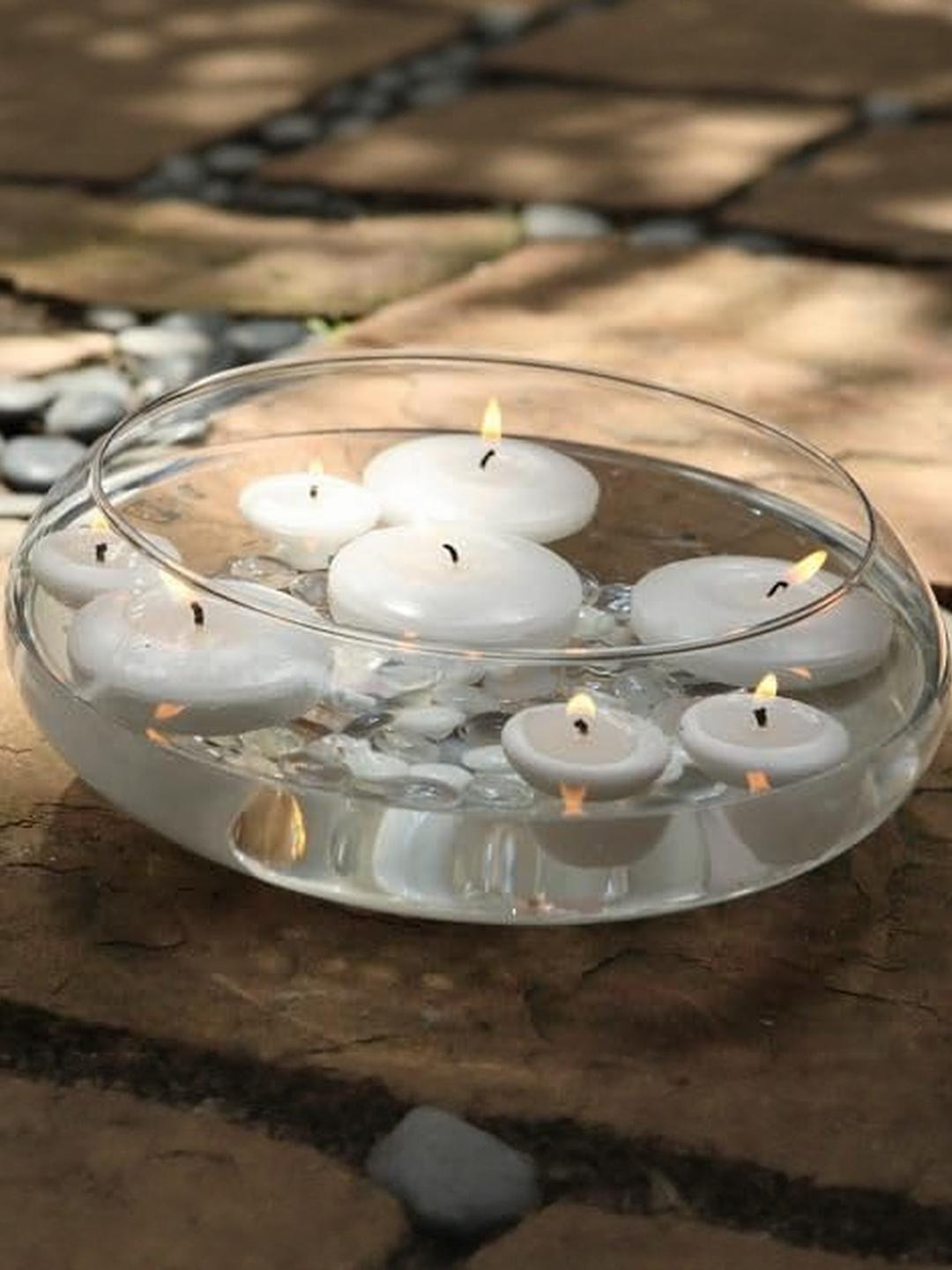 Craftfry Round Shape Glass Spring Urli Bowl