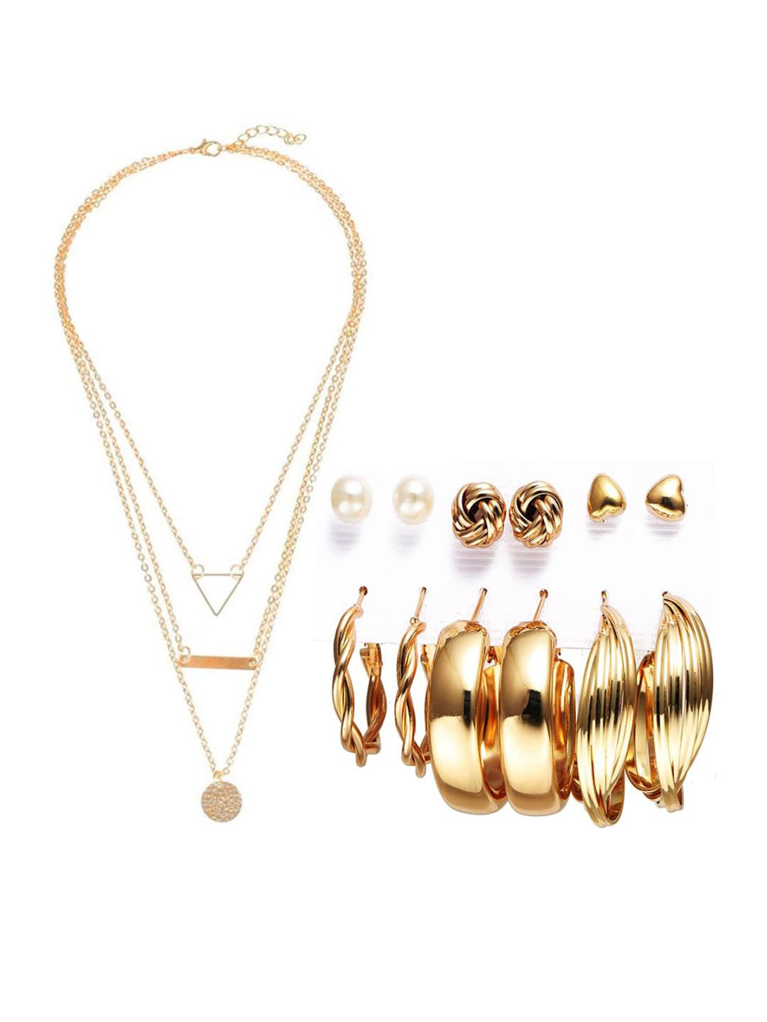 Shayna Gold-Plated Alloy Jewellery Set