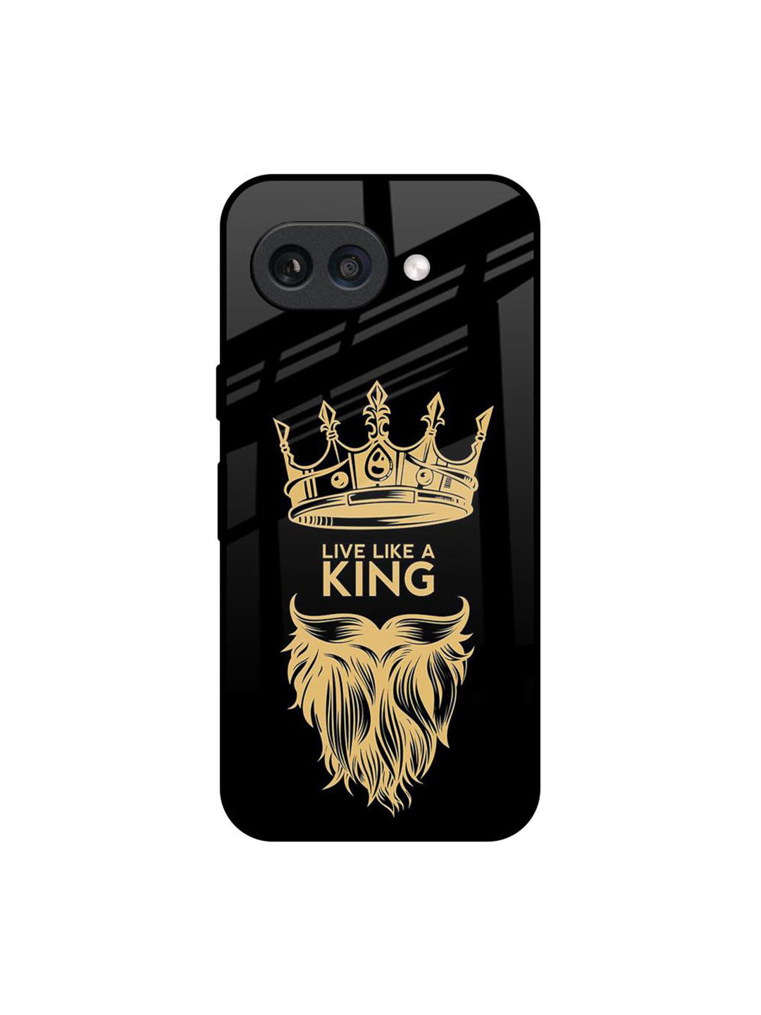 QRIOH King Life Glass Typography Printed Google Pixel 9A Silicone Back Case