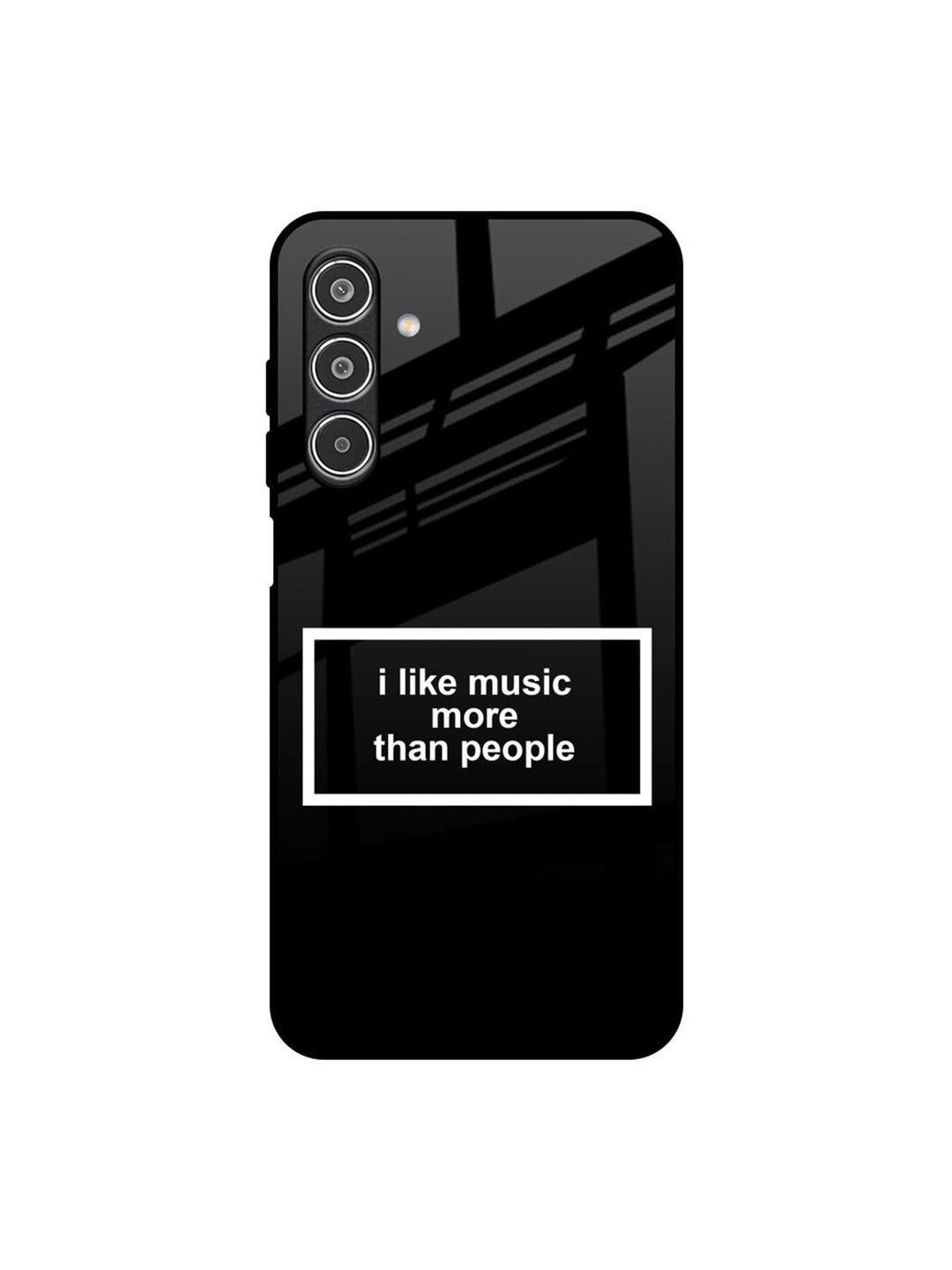 QRIOH Typography Samsung Galaxy A26 5G Music Lover Glass Back Case Mobile Accessories