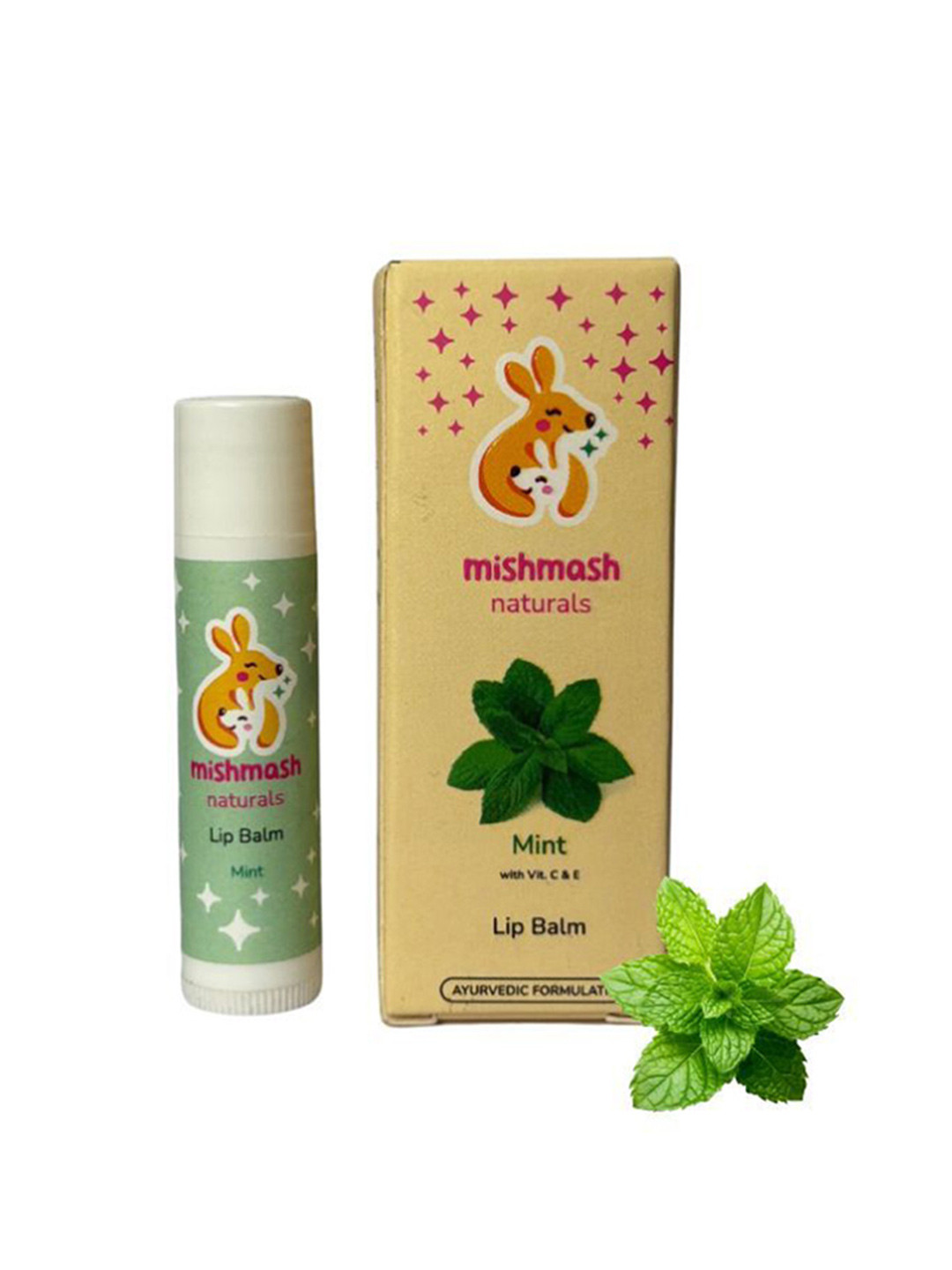 Mishmash Naturals Mint Lip Balm- 13 g
