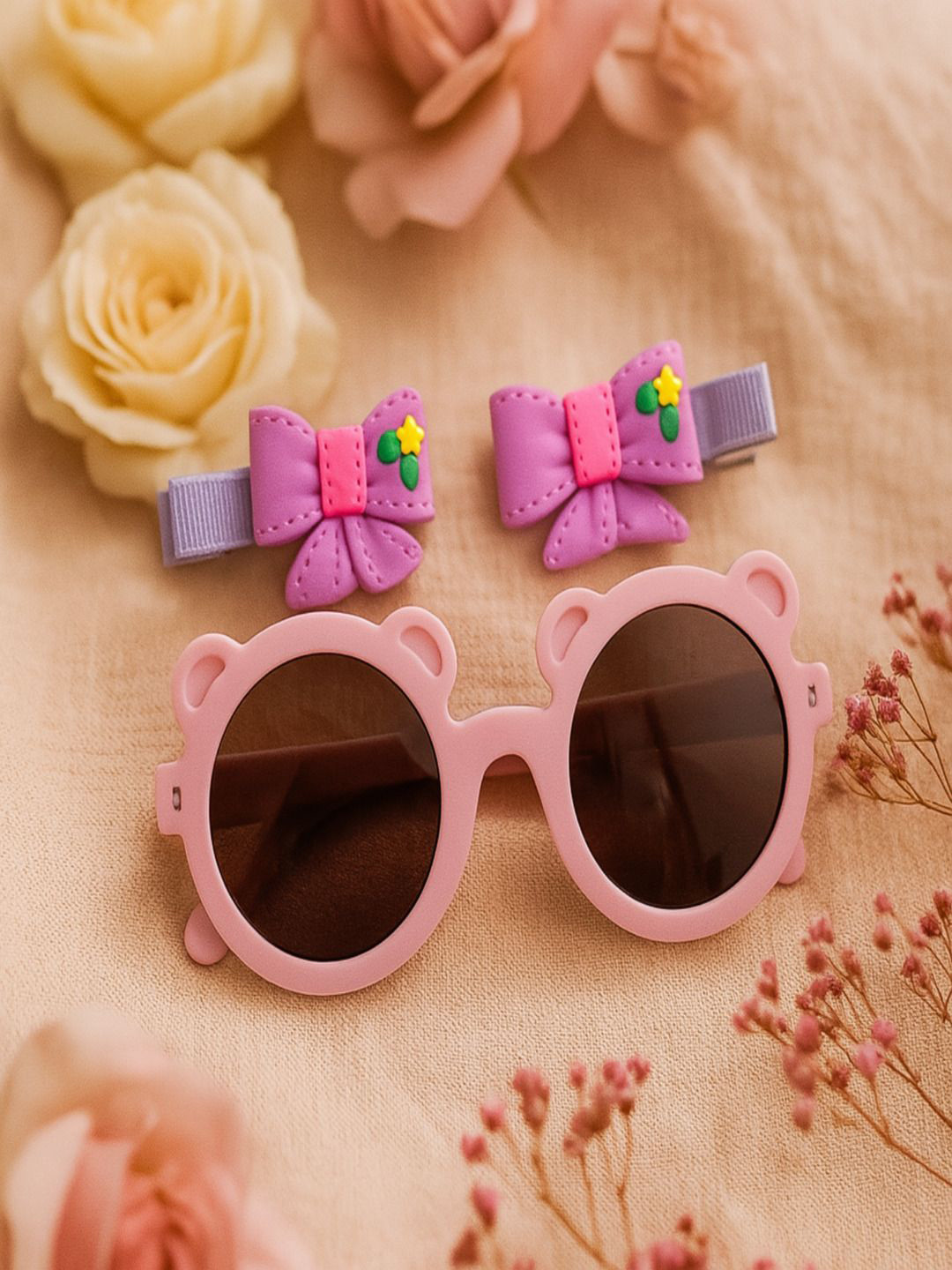 ANNA CREATIONS Girls Fashion Hair Accessory Set with Sun Goggles