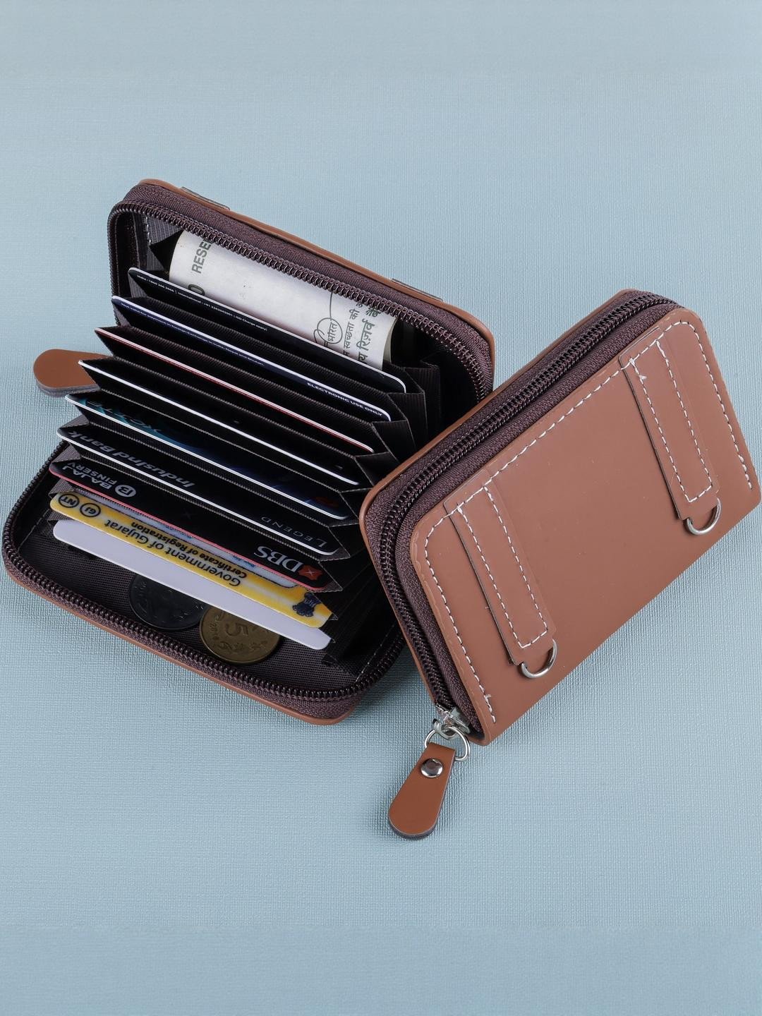 SZN Unisex Brown RFID Protected Wallet