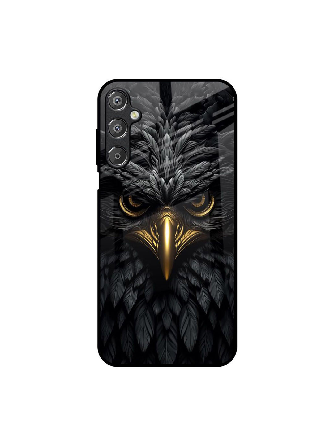 QRIOH Scary Eagle Eye Quirky Printed Samsung Galaxy F15 5G Silicone Back Case