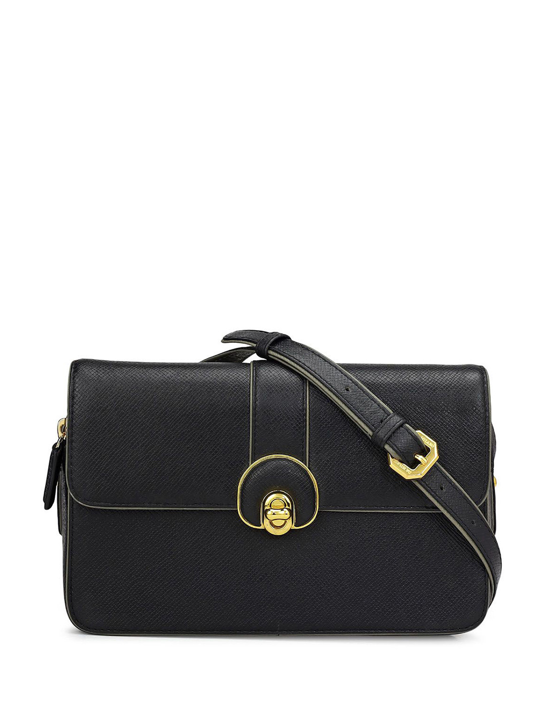 Da Milano LSB-00176 Women Textured Crossbody Leather Sling Bag