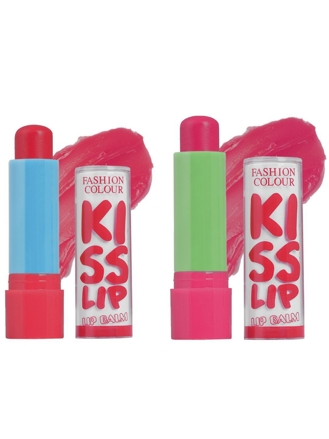 Fashion Colour Set Of 2 Kiss Lip Color Tinted Balm 3.6g Each - Fall In Love+Endless Love