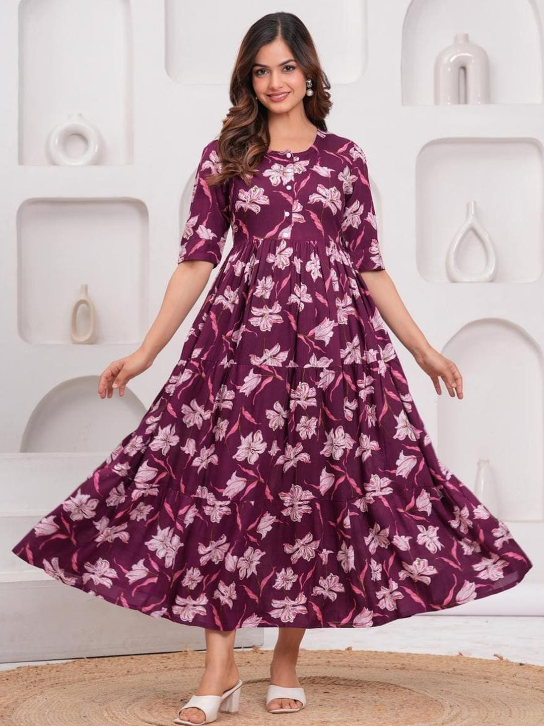 AURIPRX FASHION Women Cotton Kurtas