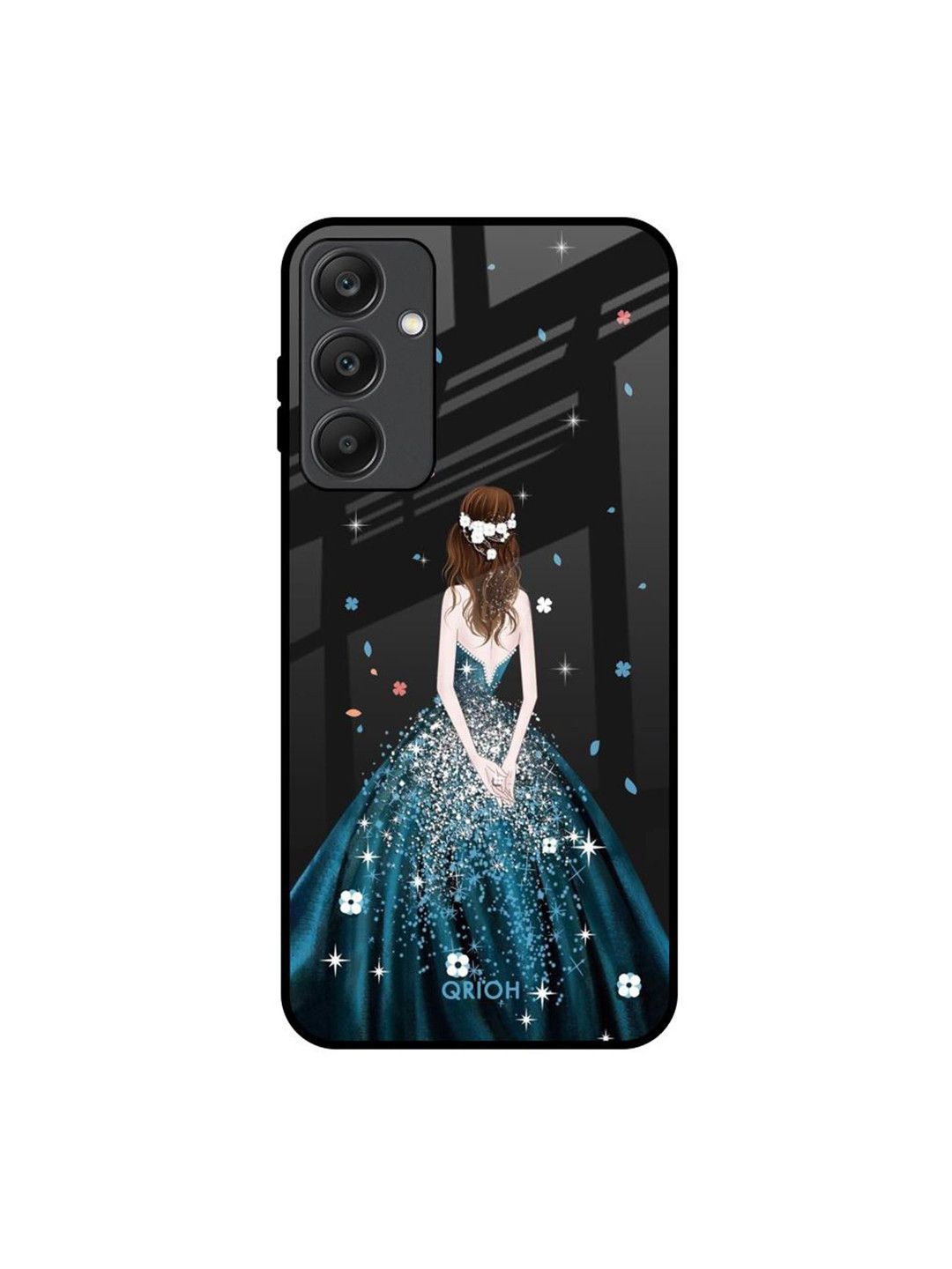 QRIOH Queen Of Fashion Printed Sleek & Lightweight Silicone Samsung Galaxy A25 5G BackCase