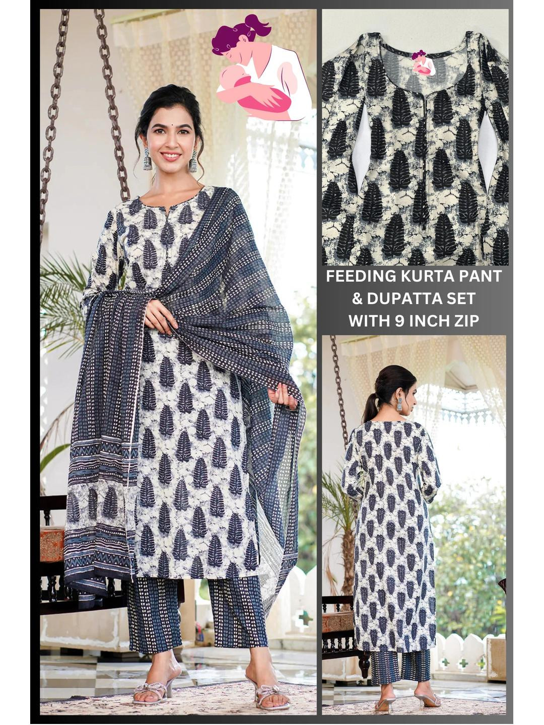 Assume Fab Women Embroidered Kurta Set