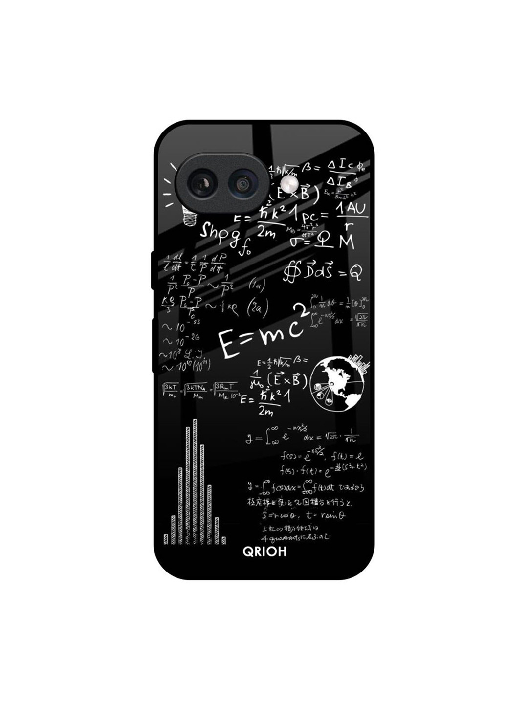 QRIOH Funny Math Geometric Printed Google Pixel 9A Silicone Back Case Mobile Accessories