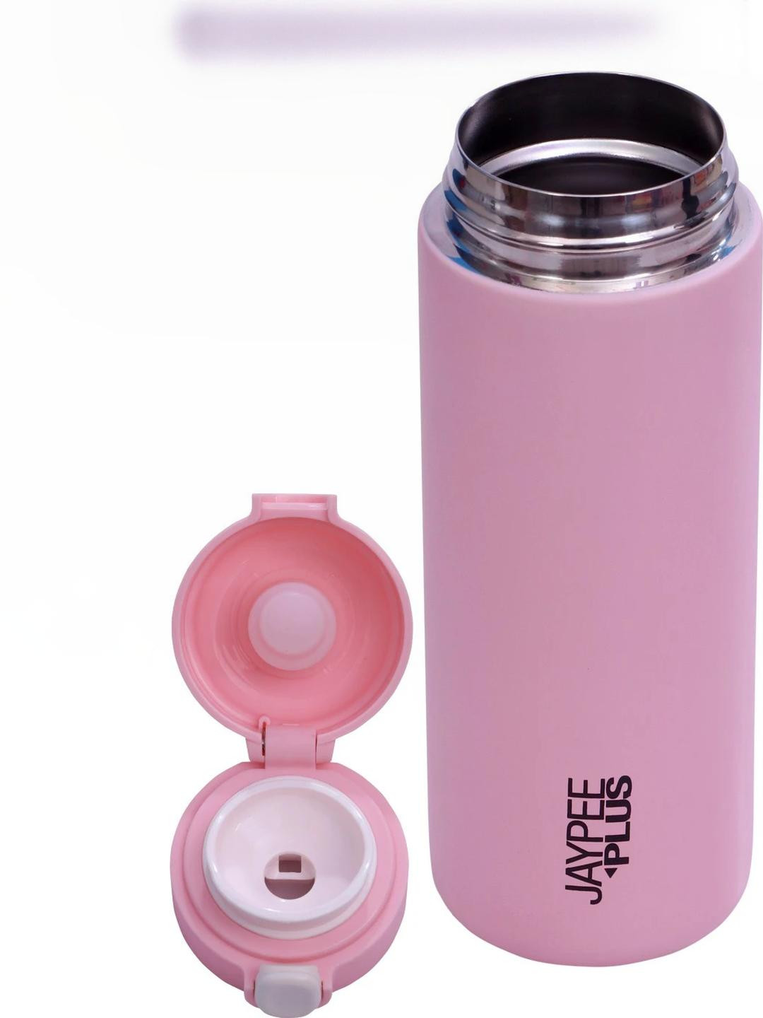 JAYPEE PLUS Uniform Pink Stainless Steel Hot & Cold Water Bottle 350ml