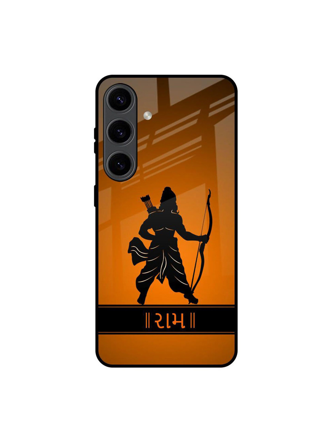 QRIOH Halo Rama Printed Sleek & Lightweight Silicone Samsung Galaxy S24 5G Glass Back Case