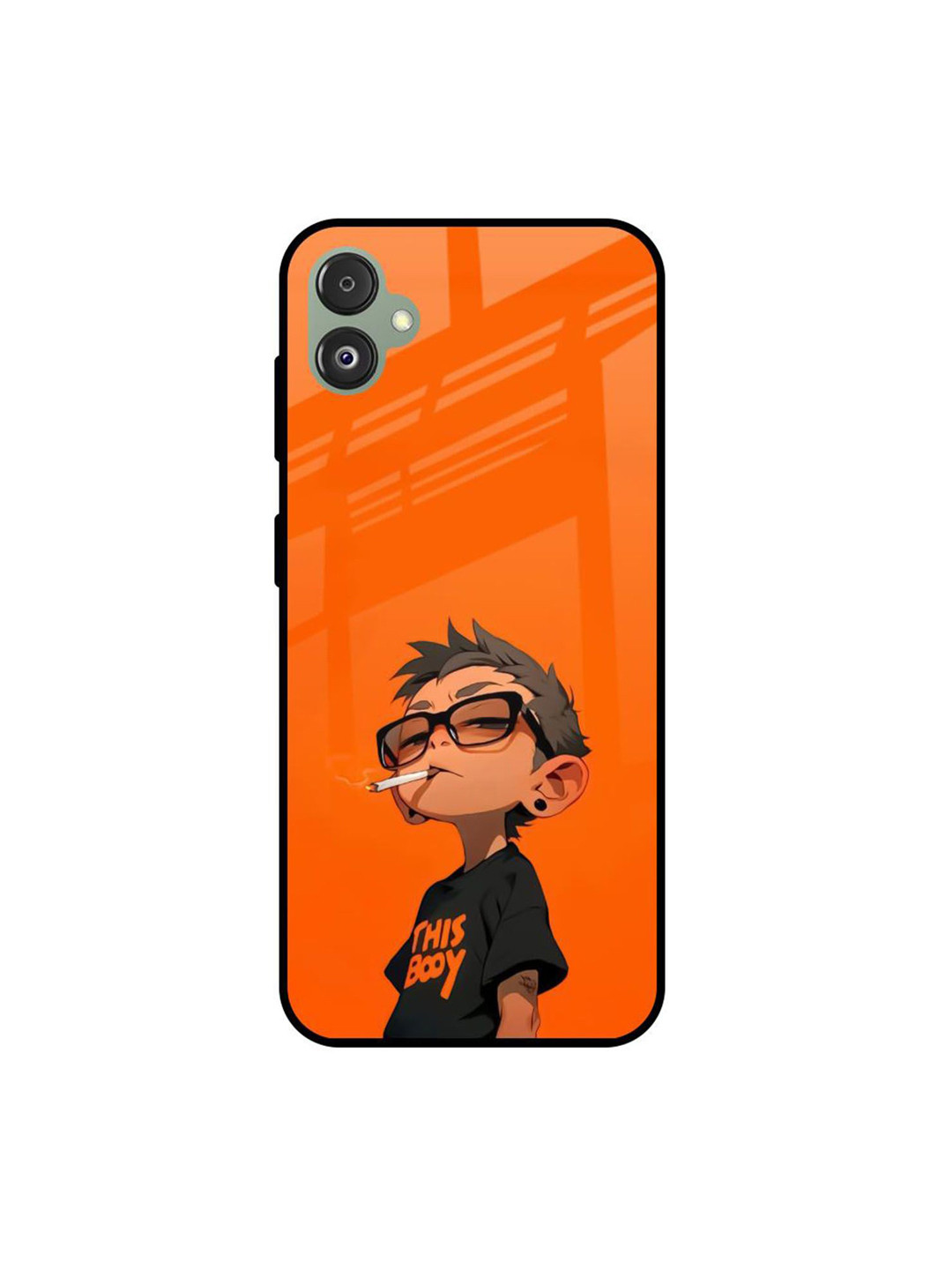 QRIOH Rebel Kid Printed Sleek & Lightweight Silicone Samsung Galaxy A54 5G Glass Back Case