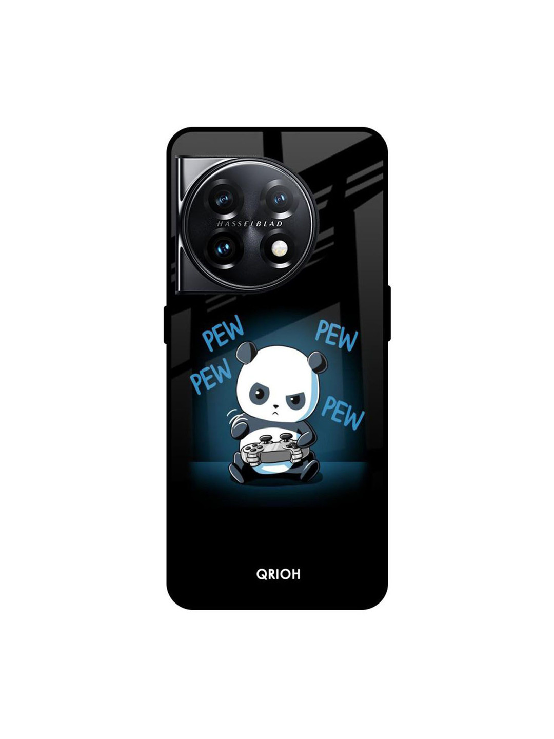 QRIOH Pew Pew Glass  OnePlus 11 5G Glass Back Case Mobile Accessories