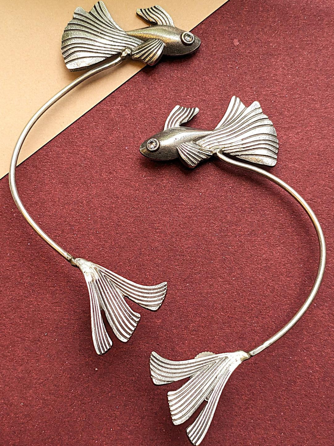 ATTIRE ICON Silver-Plated Brass Earrings