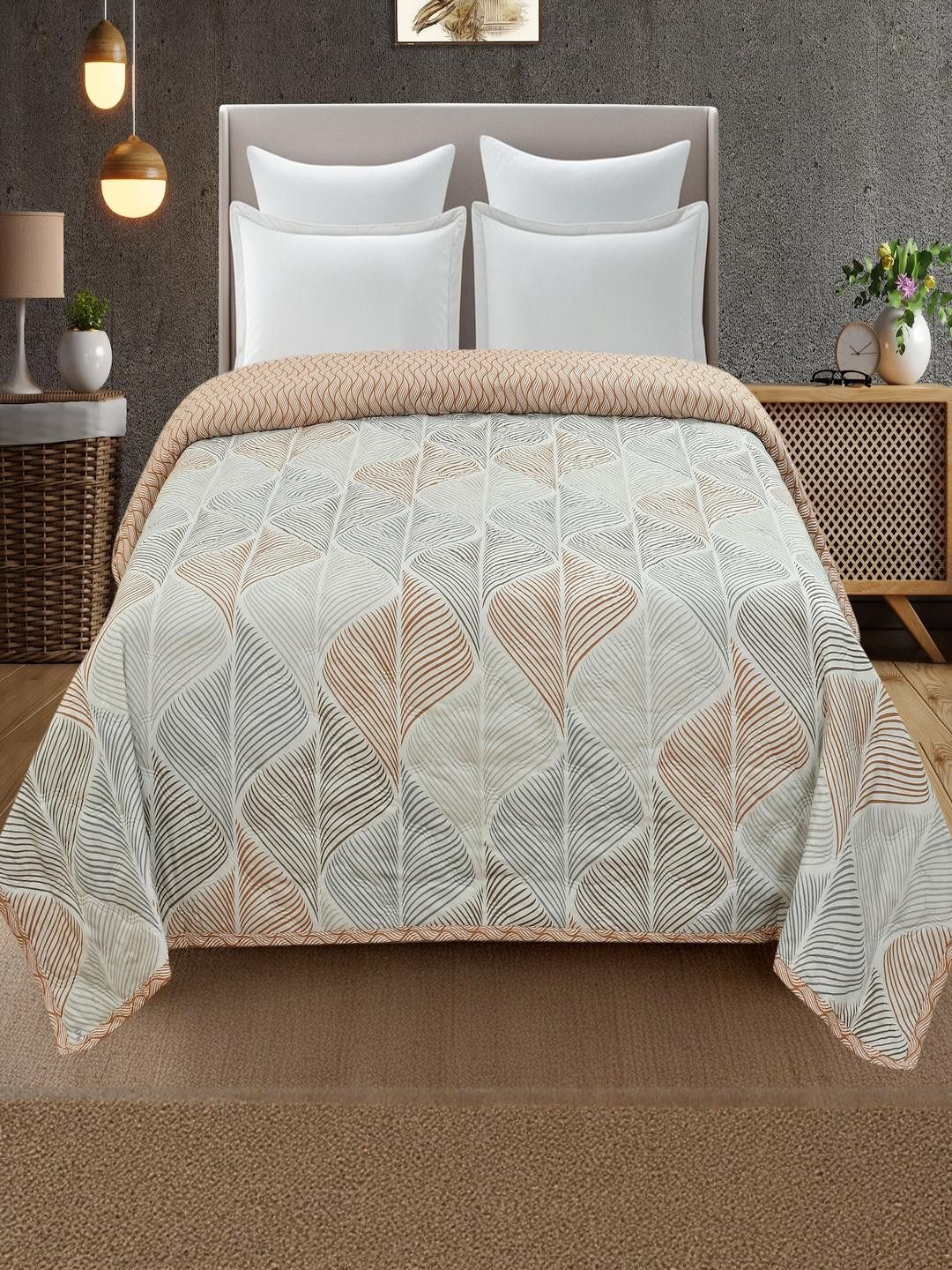 Harbell Home Ultrasonic Reversible AC 120 GSM Double Bed Comforter