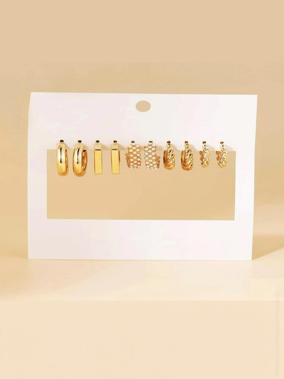 TheVineGirl Gold-Plated Hoop Earrings
