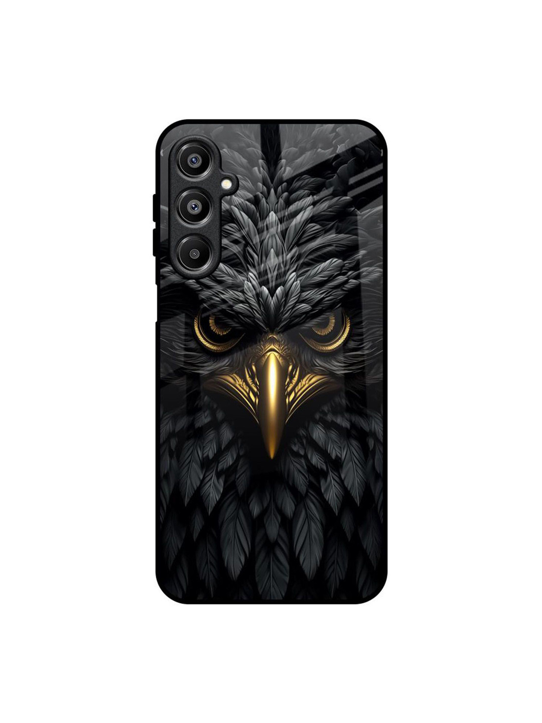 QRIOH Scary Eagle Eye Quirky Printed Samsung Galaxy A16 5G Glass Back Case