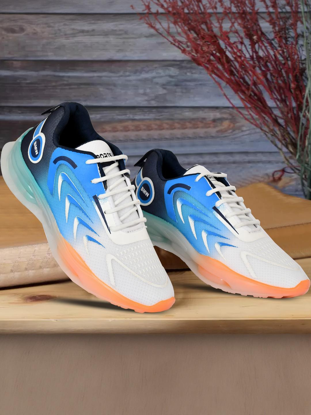 FUNNY FIRE Men Round Toe Sneakers