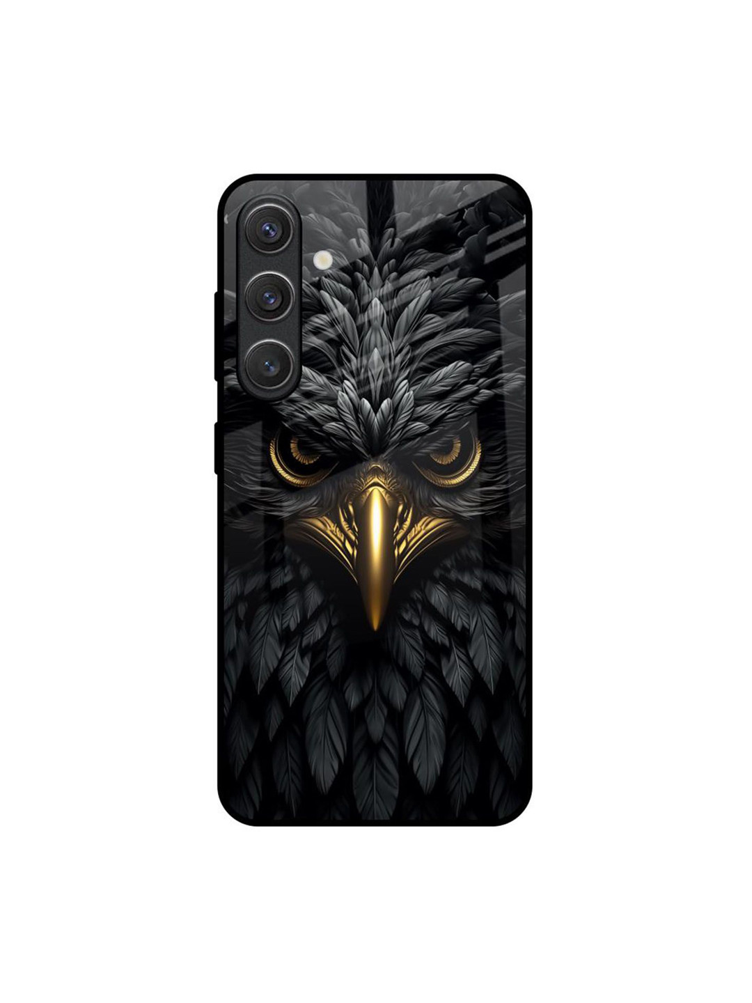 QRIOH Unisex Scary Eagle Eye Printed Samsung Galaxy S25 5G Back Case Mobile Accessories