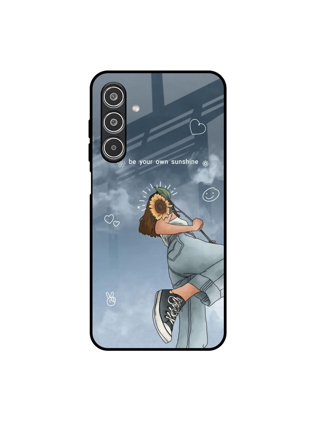 QRIOH  Sunflower Spirit  Samsung Galaxy A26 5G Glass Back Case Mobile Accessories