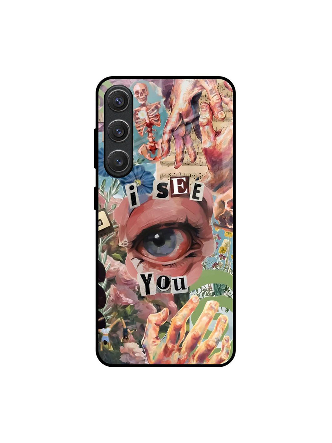 QRIOH Soulful Gaze Printed Samsung Galaxy S25 Plus 5G Back Case Mobile Accessories