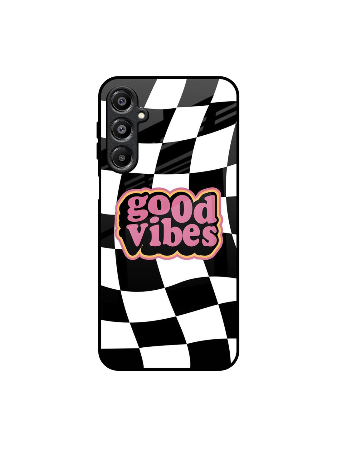 QRIOH Good Vibes Quirky Printed Samsung Galaxy A16 5G Back Case Mobile Accessories