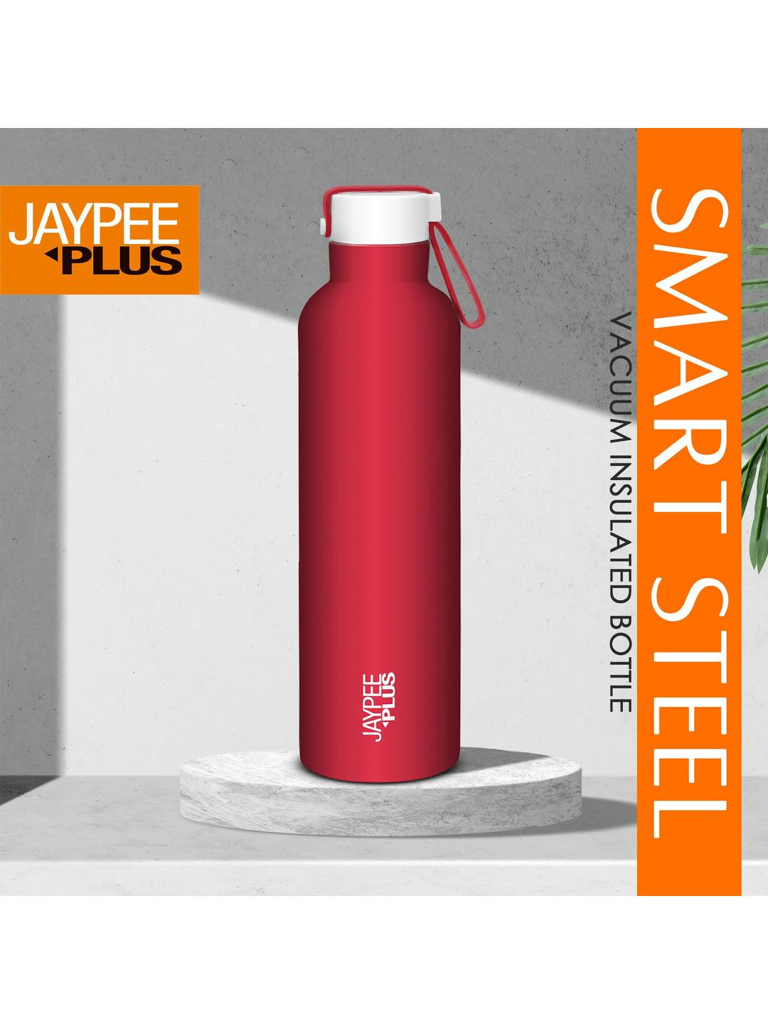 Jaypee Plus Tango Cherry Red Steel Hot & Cold Water bottle 1000ml