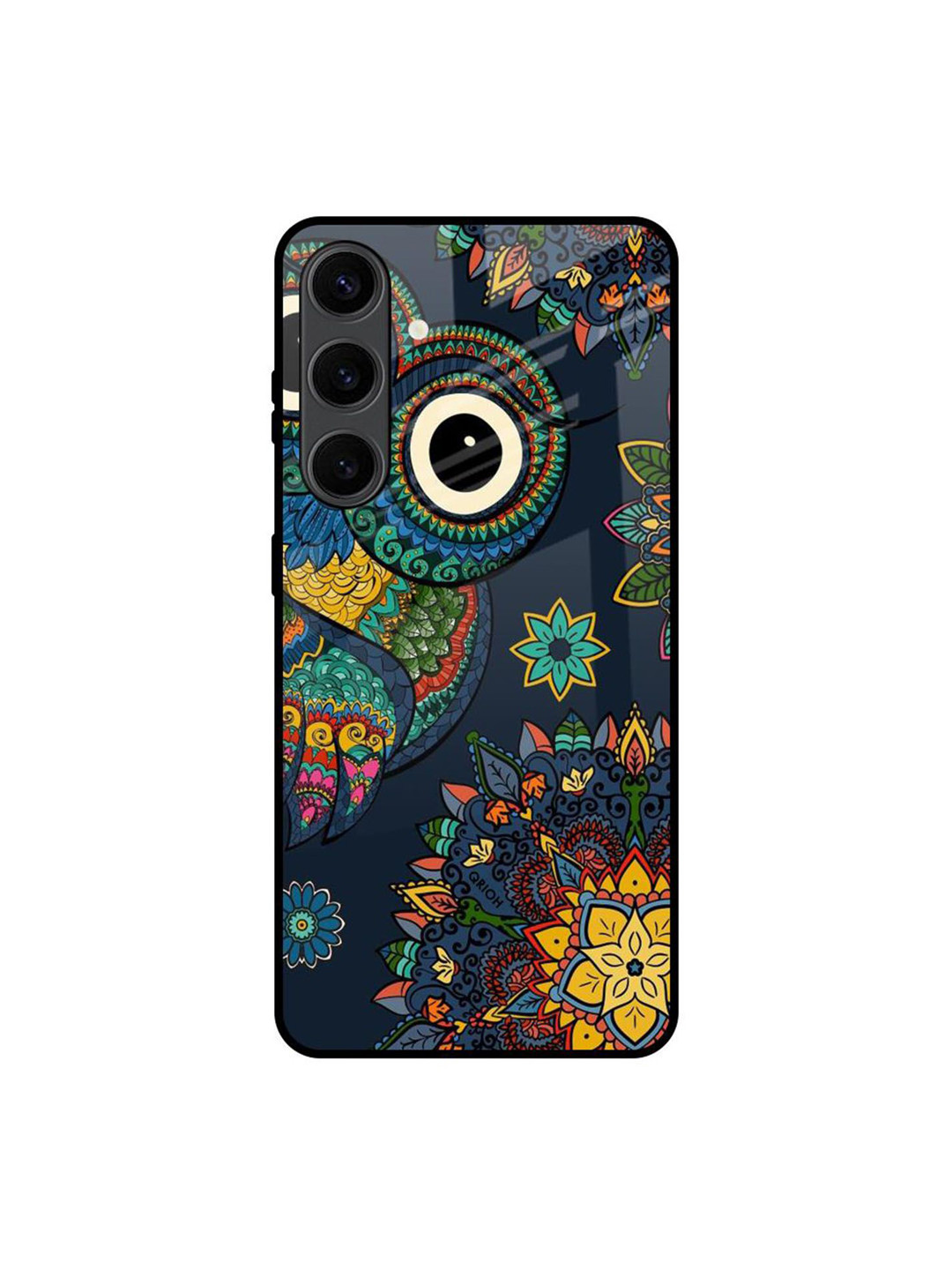 QRIOH Quirky Printed Lightweight Silicone Samsung Galaxy S245G Glass Back Case