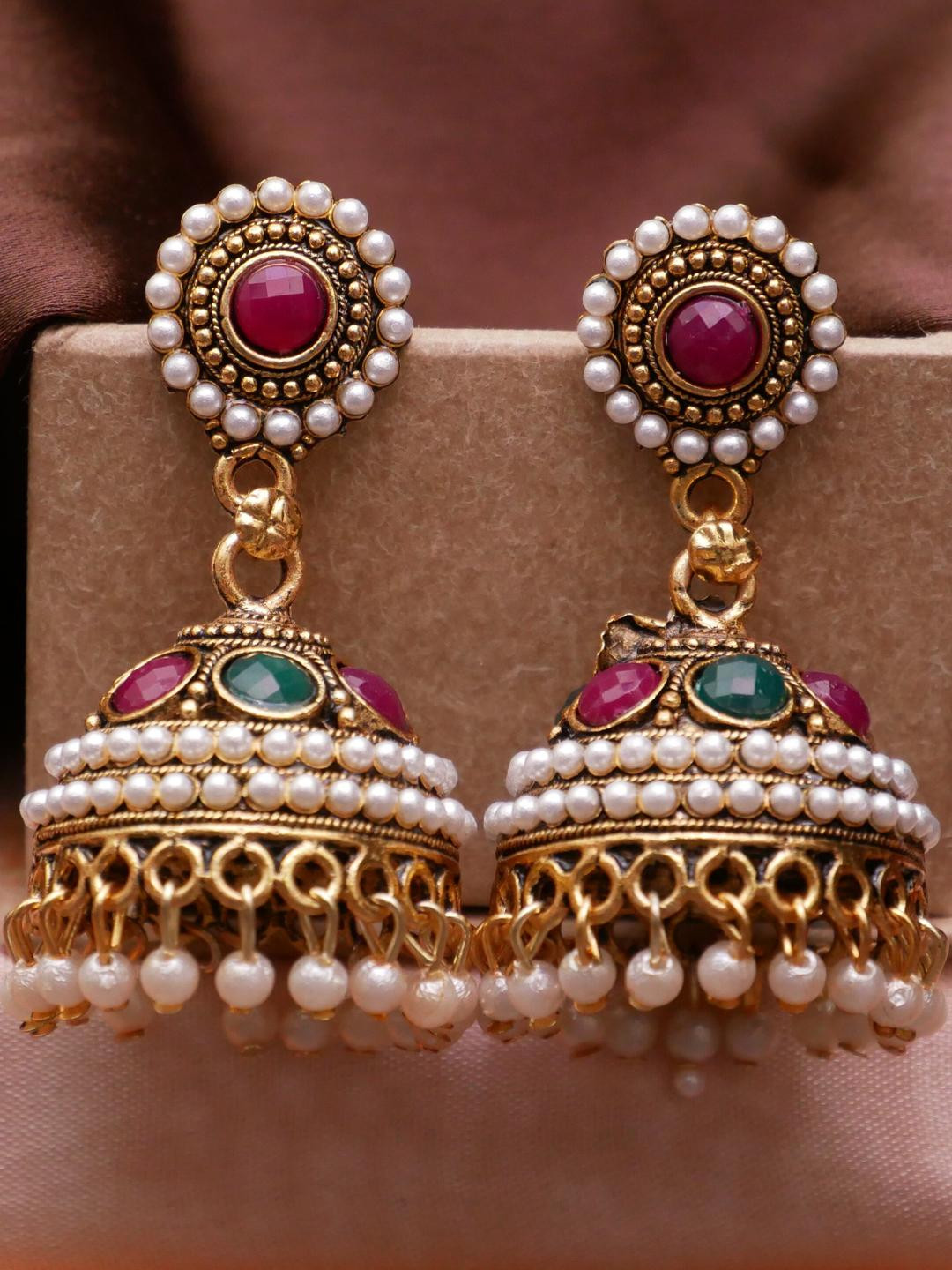 ANTICO Circular Jhumkas Earrings