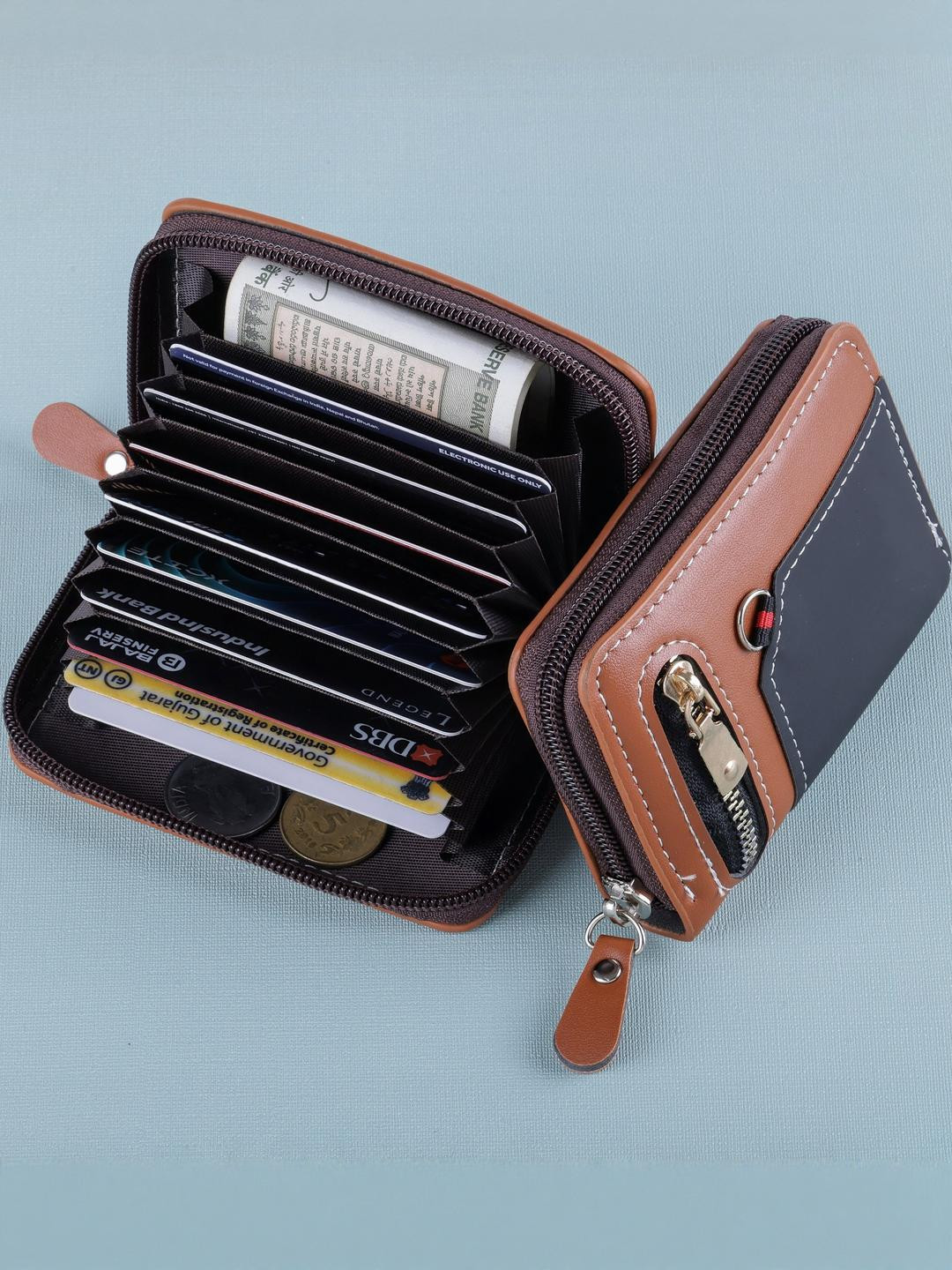 SZN Unisex 9 slot Leather Card Holder Wallet