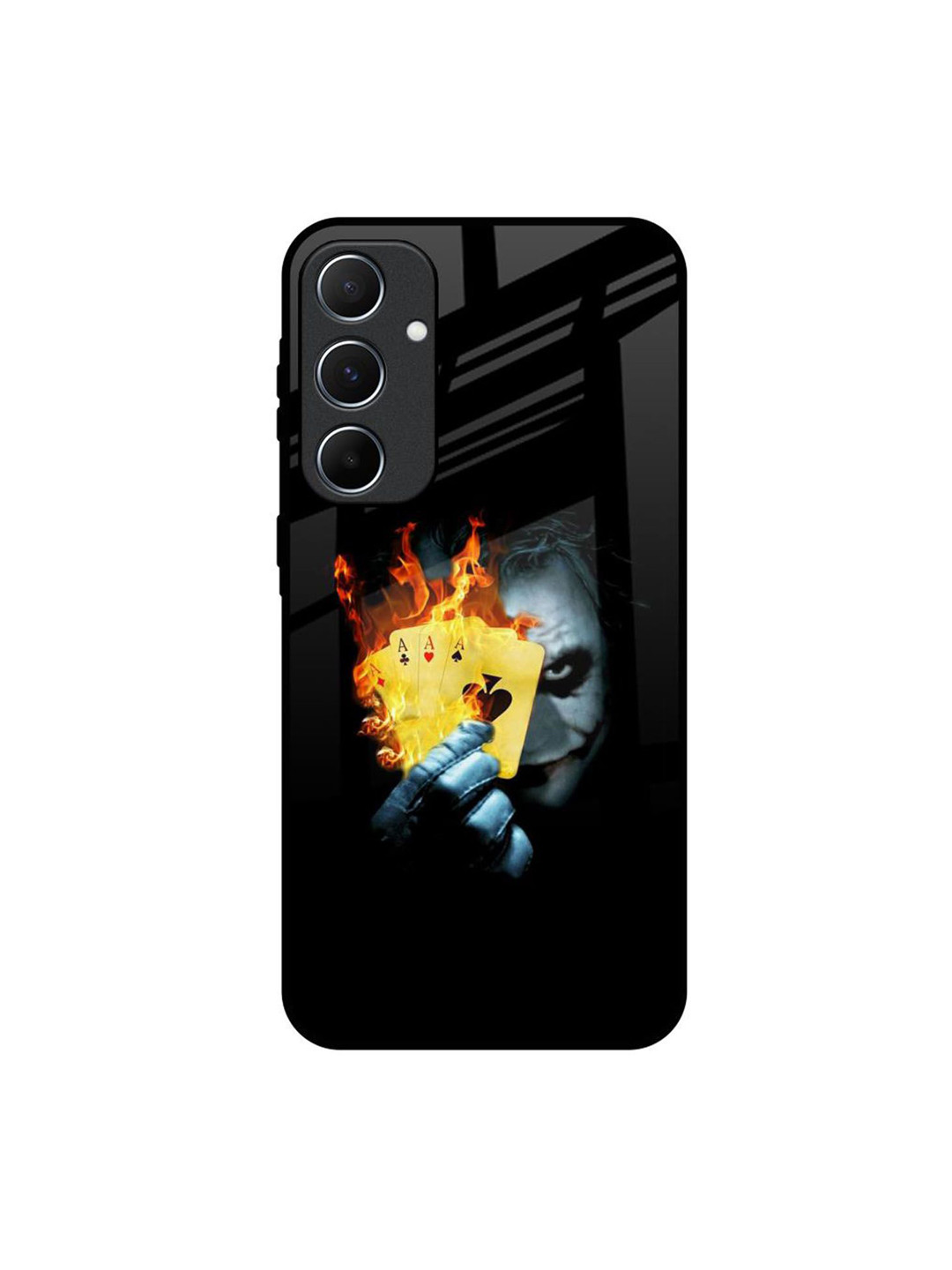 QRIOH AAA Joker Printed Samsung Galaxy A55 5G Glass Back Case Mobile Accessories