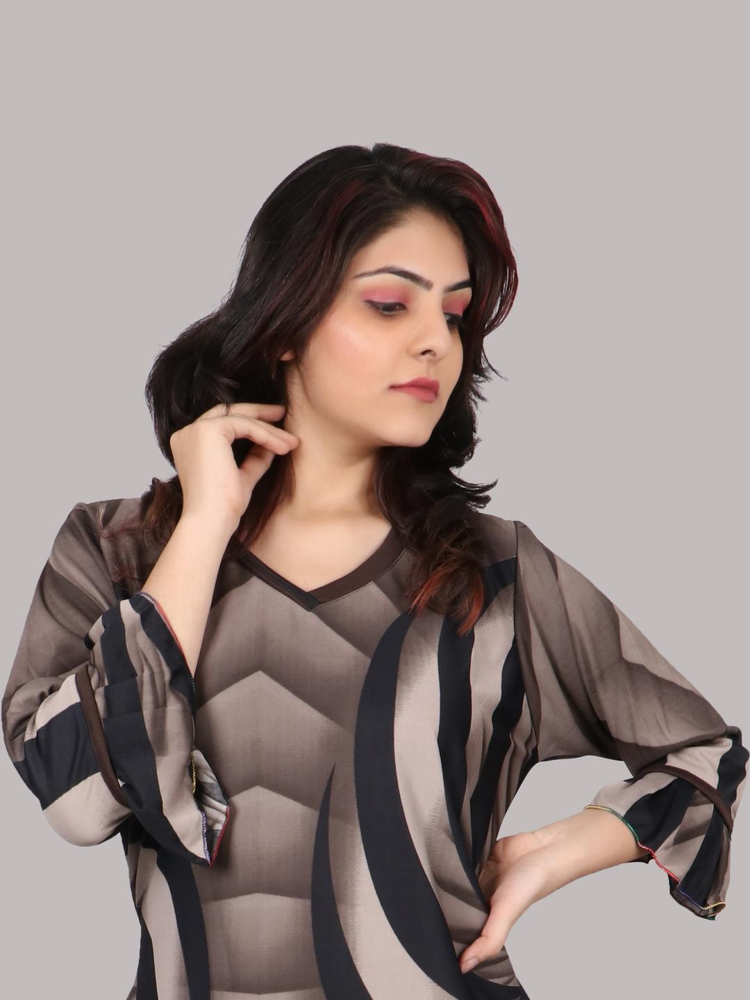 PURSA Women Multi Satin Nightdress